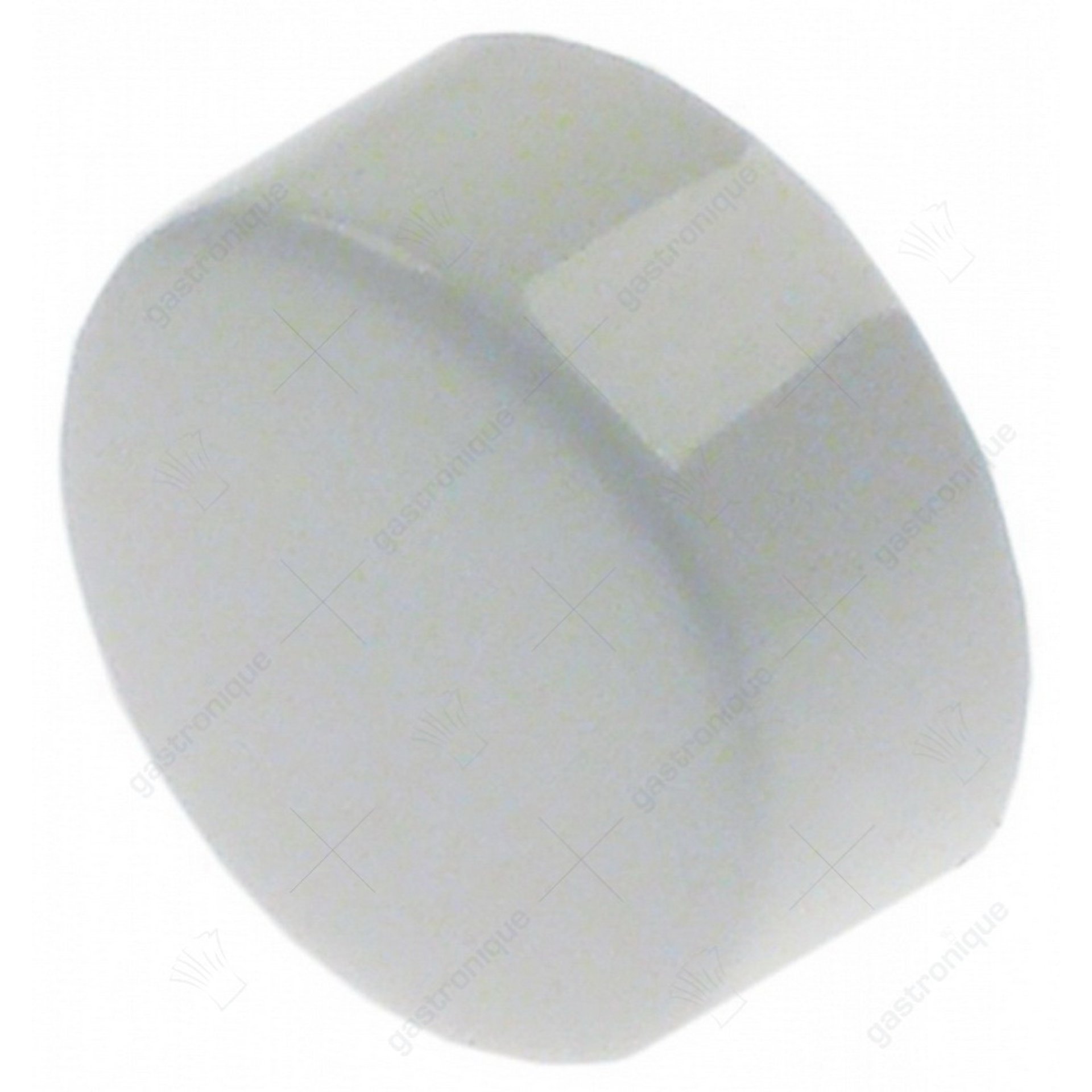 druktaster wit ø 23mm BiD ø 19,2mm BuD ø 21mm H 10mm afloop passend voor ADLER as 3,6mm - afbeelding 1