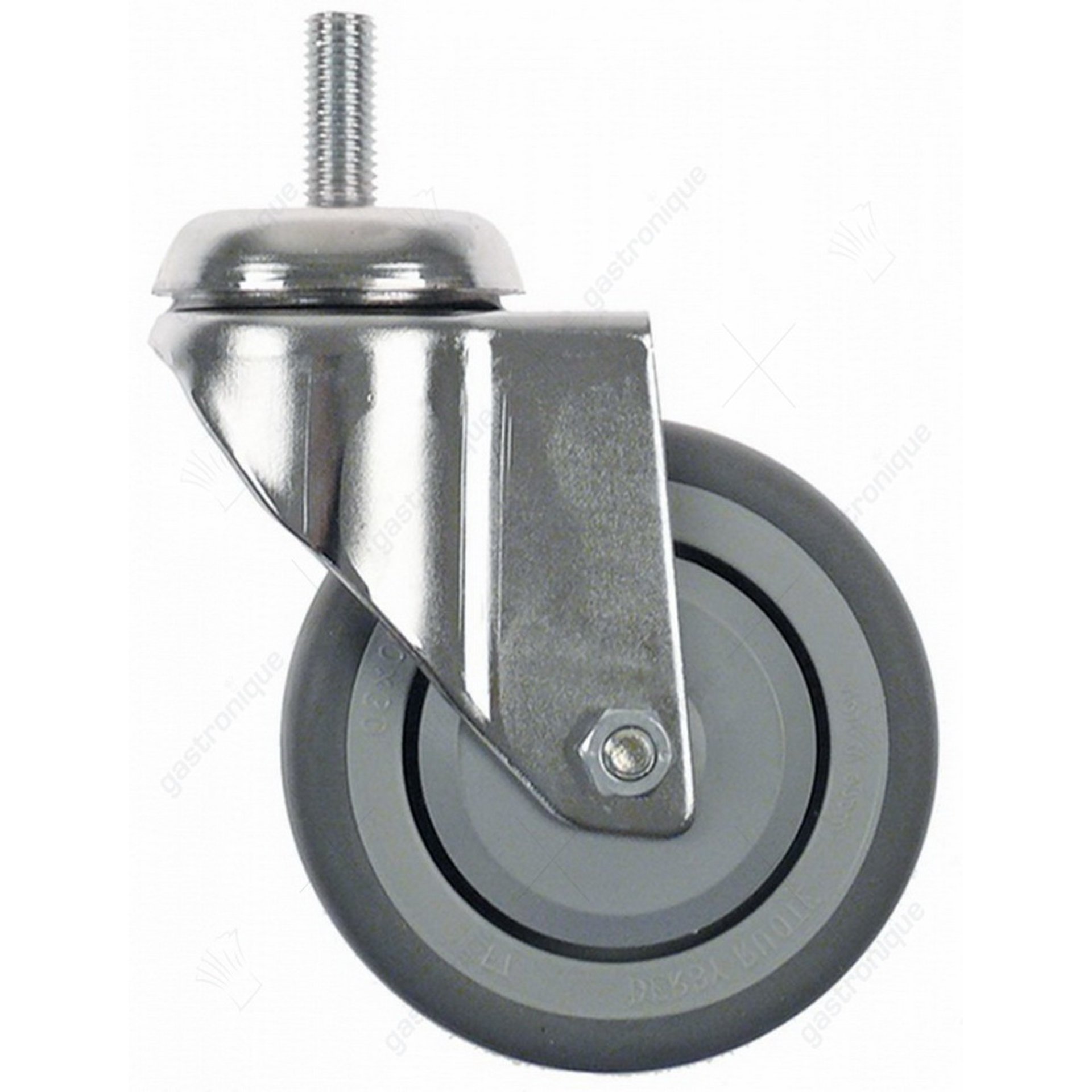 swivelling castor with pin - afbeelding 1