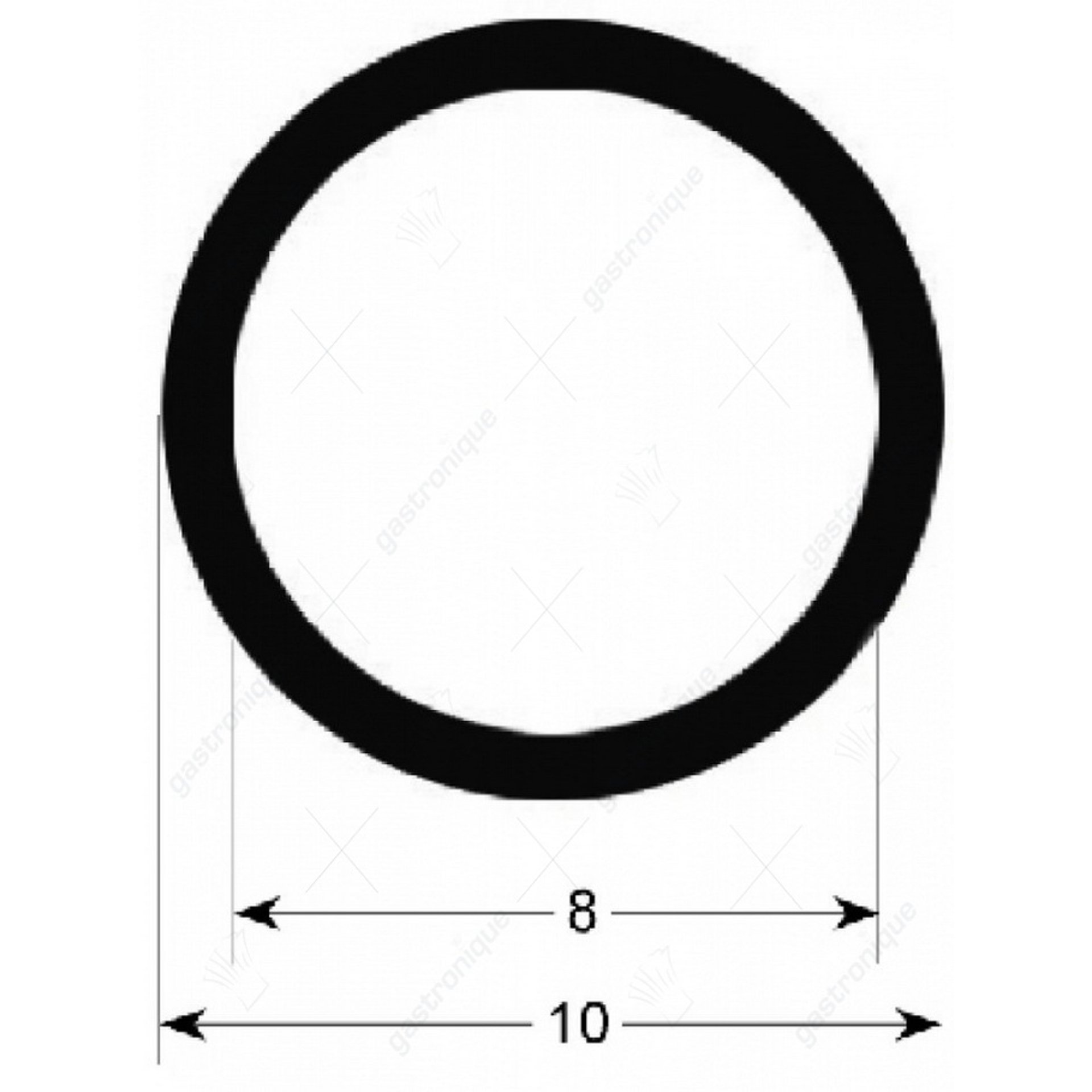 deurrubber verticale 350 mm - afbeelding 1