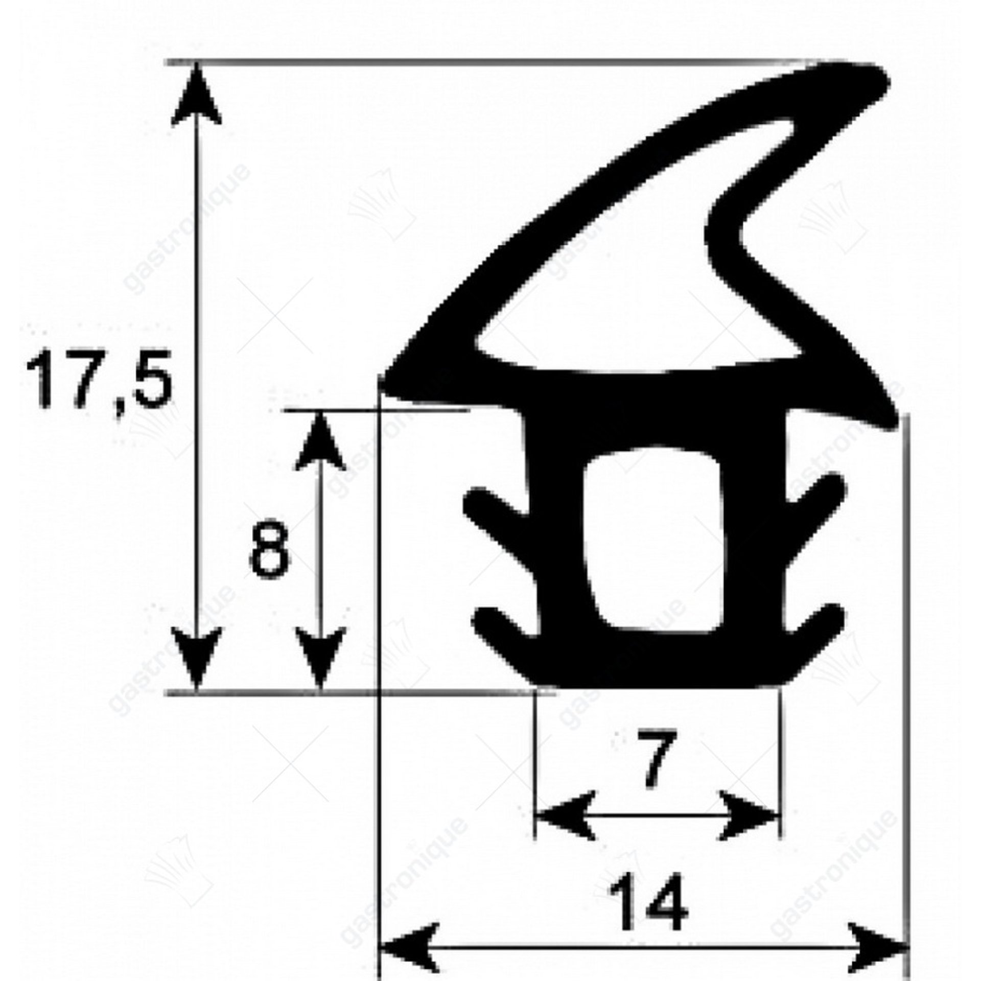 Türgummi für Ofen 2170 mm - Bild 1