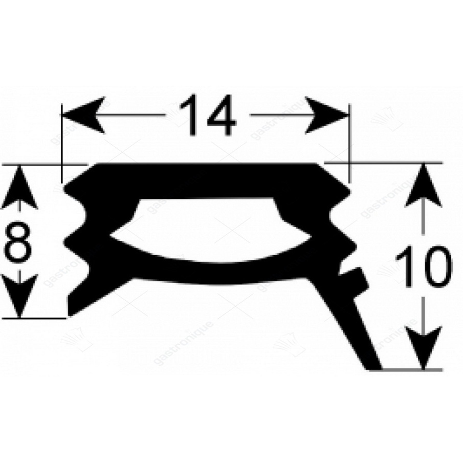 joint de porte 560x445 mm - image 1
