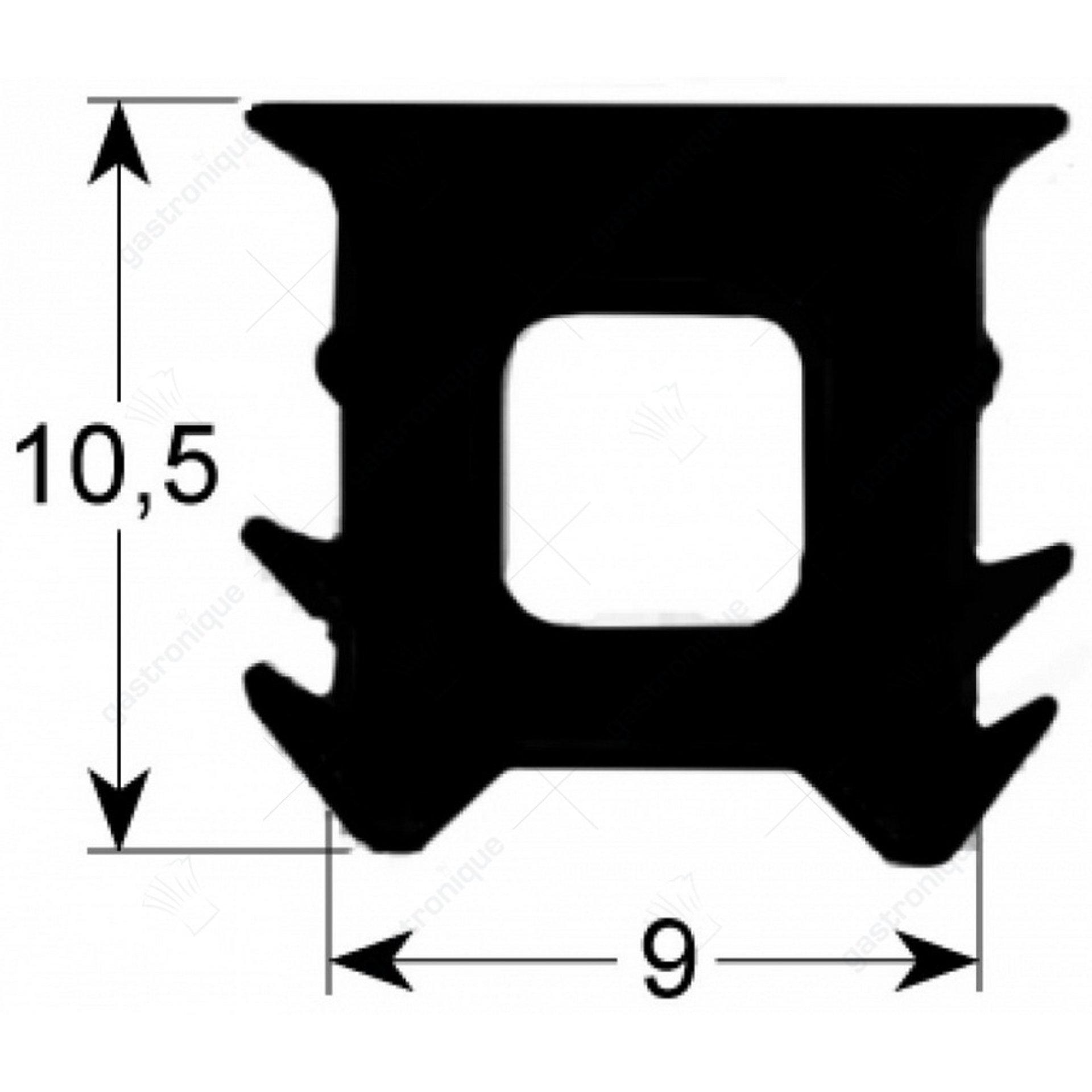 gasket for oven door 1950 mm - afbeelding 1
