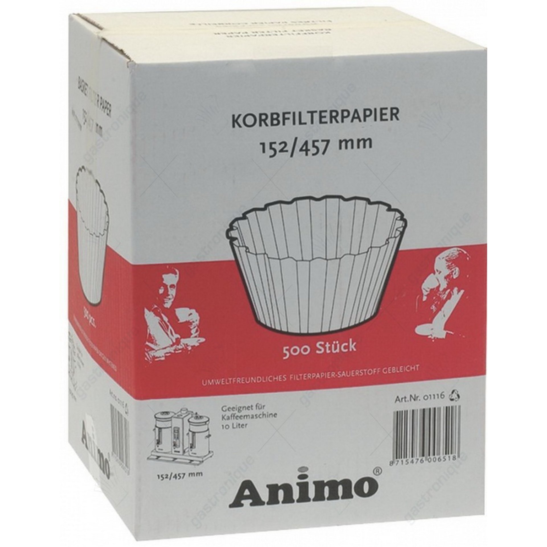 filtre en papier pour panier ø 152/457 mm 500pcs - image 1