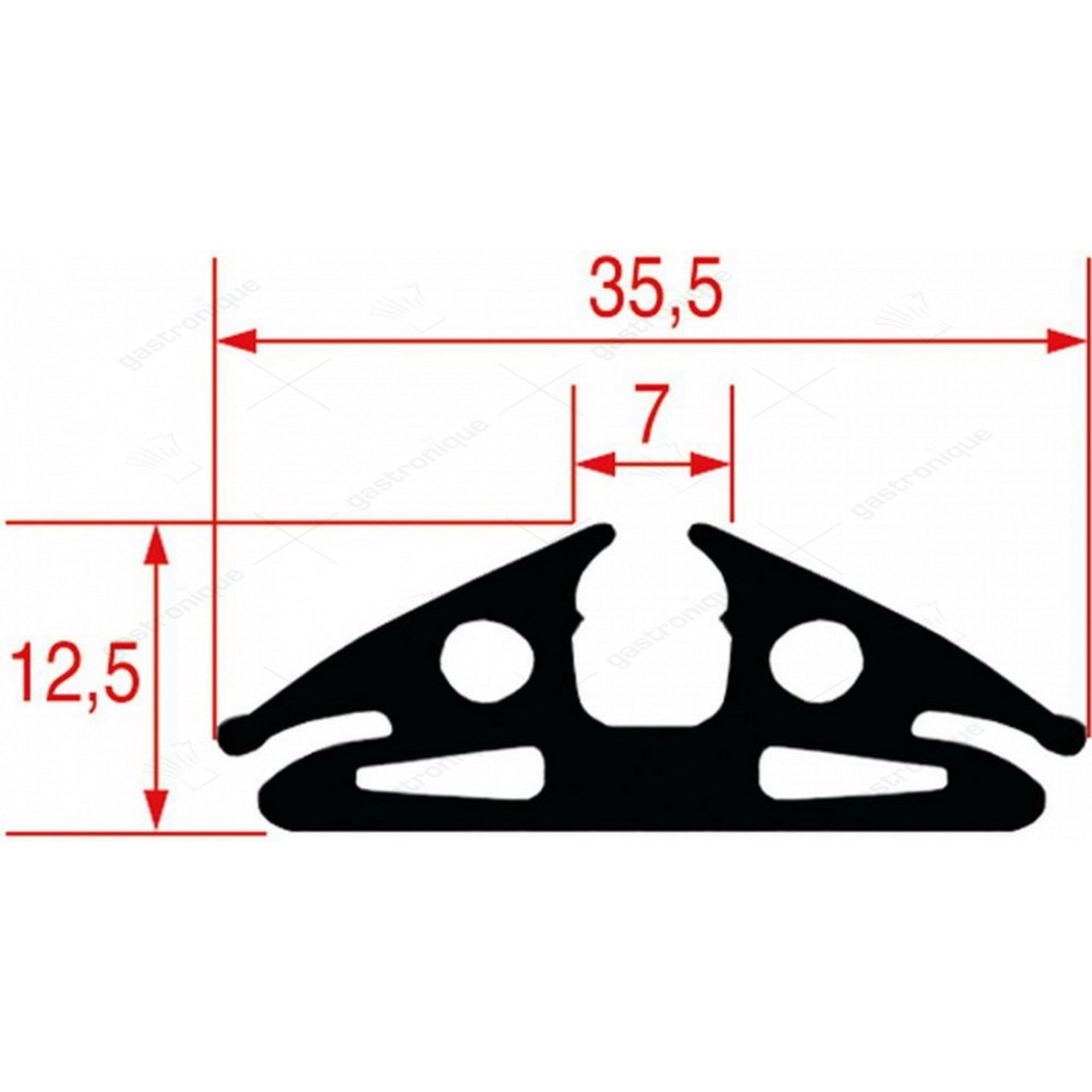 rubber for oven window 1500 mm - image 1
