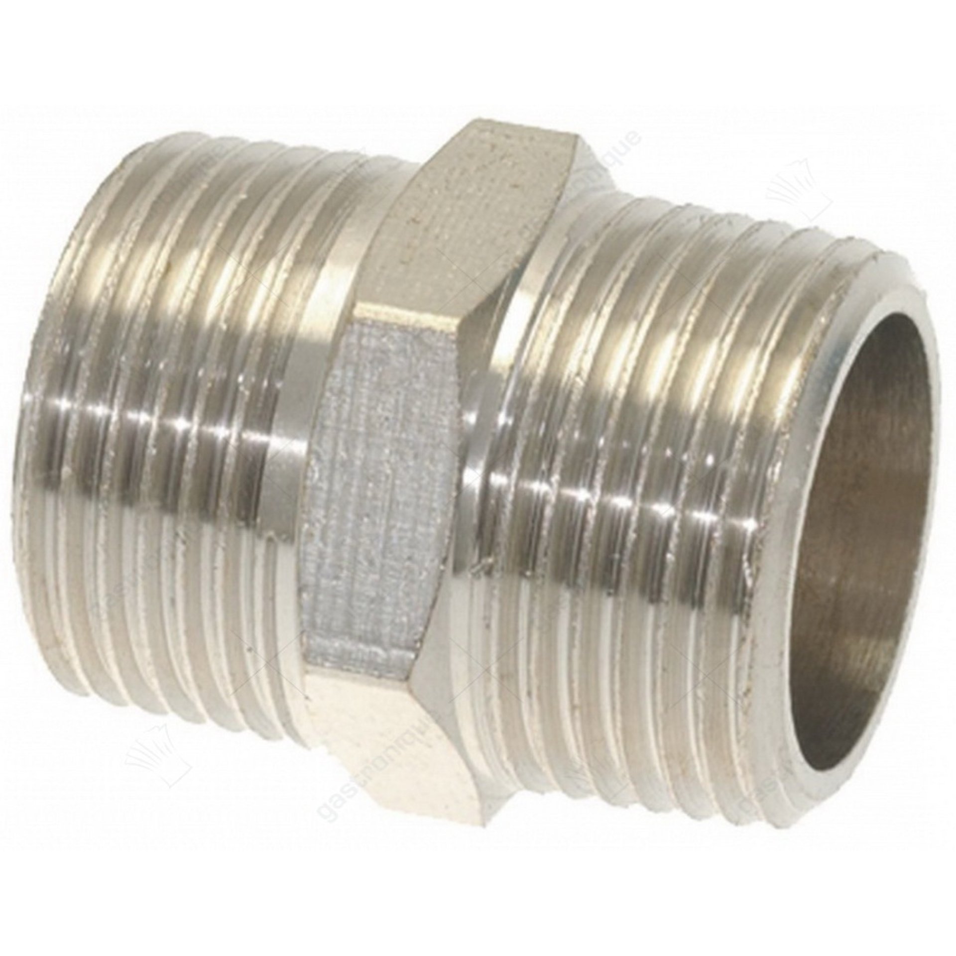 nickelbeschichteter Anschluss ø 3/4"m-3/4"m - Bild 1