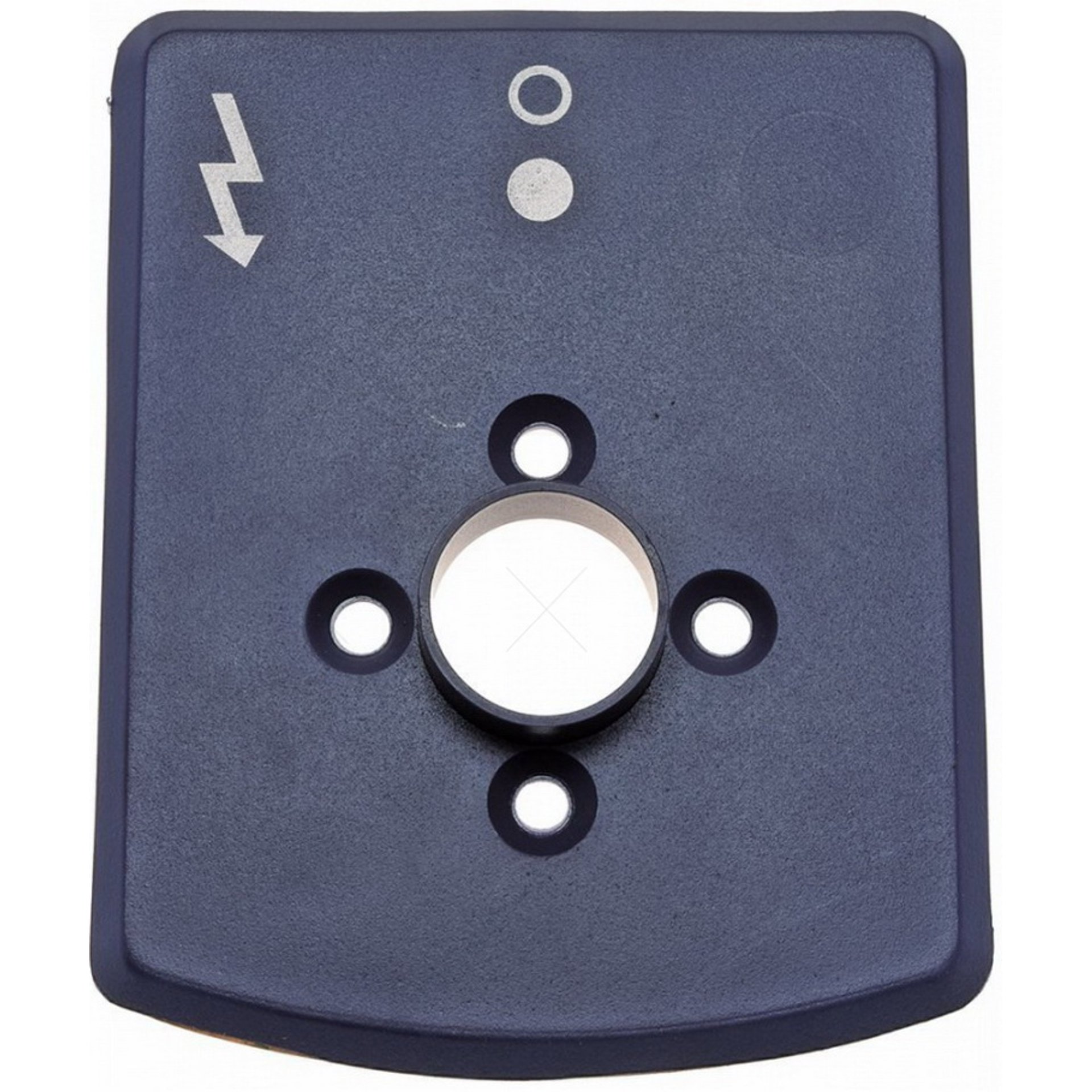 plaque symbolique bleue imprimée prise - image 1