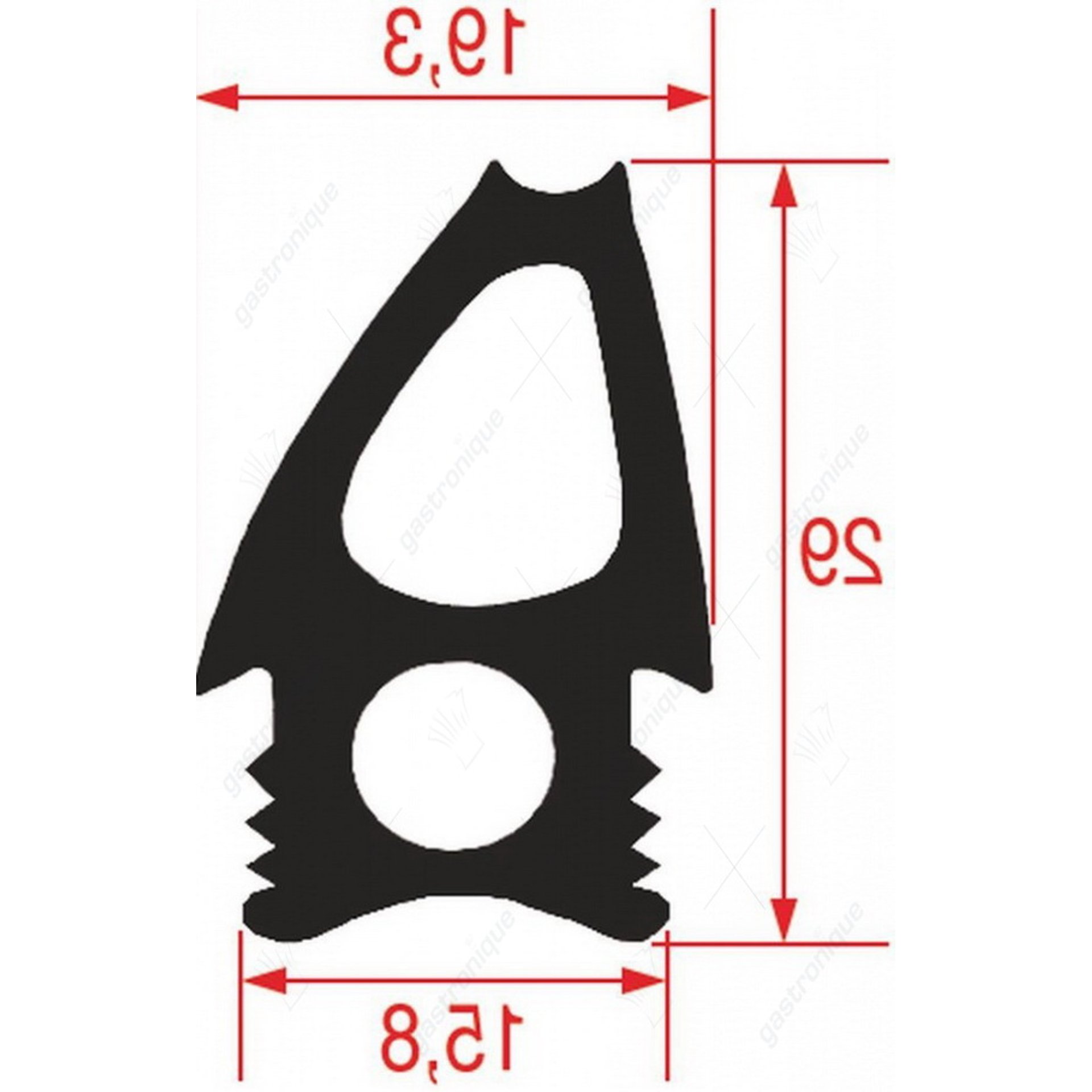 gasket for oven door 890x690 mm - afbeelding 1