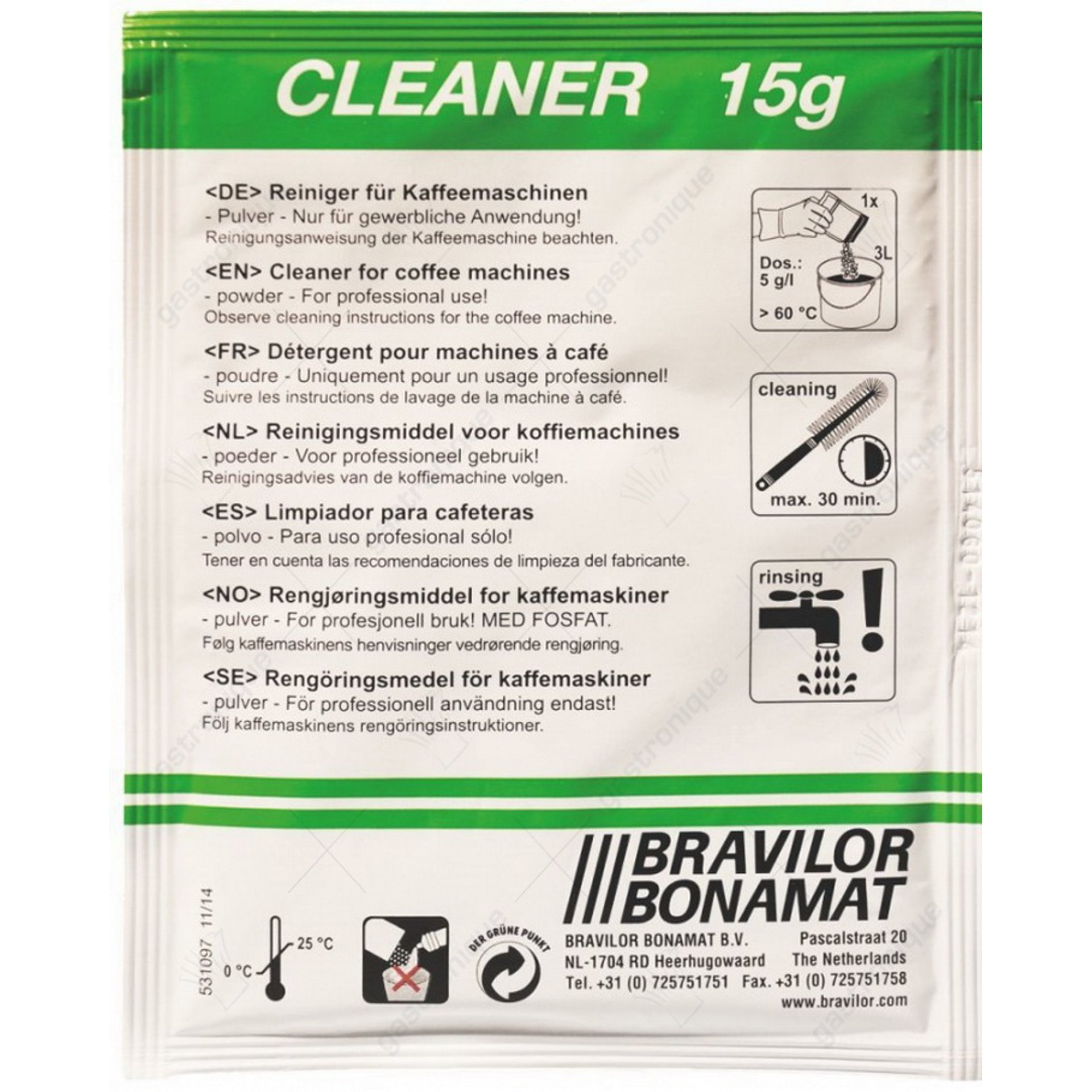 CLEANER 7107114 4x15 sachets de 25 grammes - image 1
