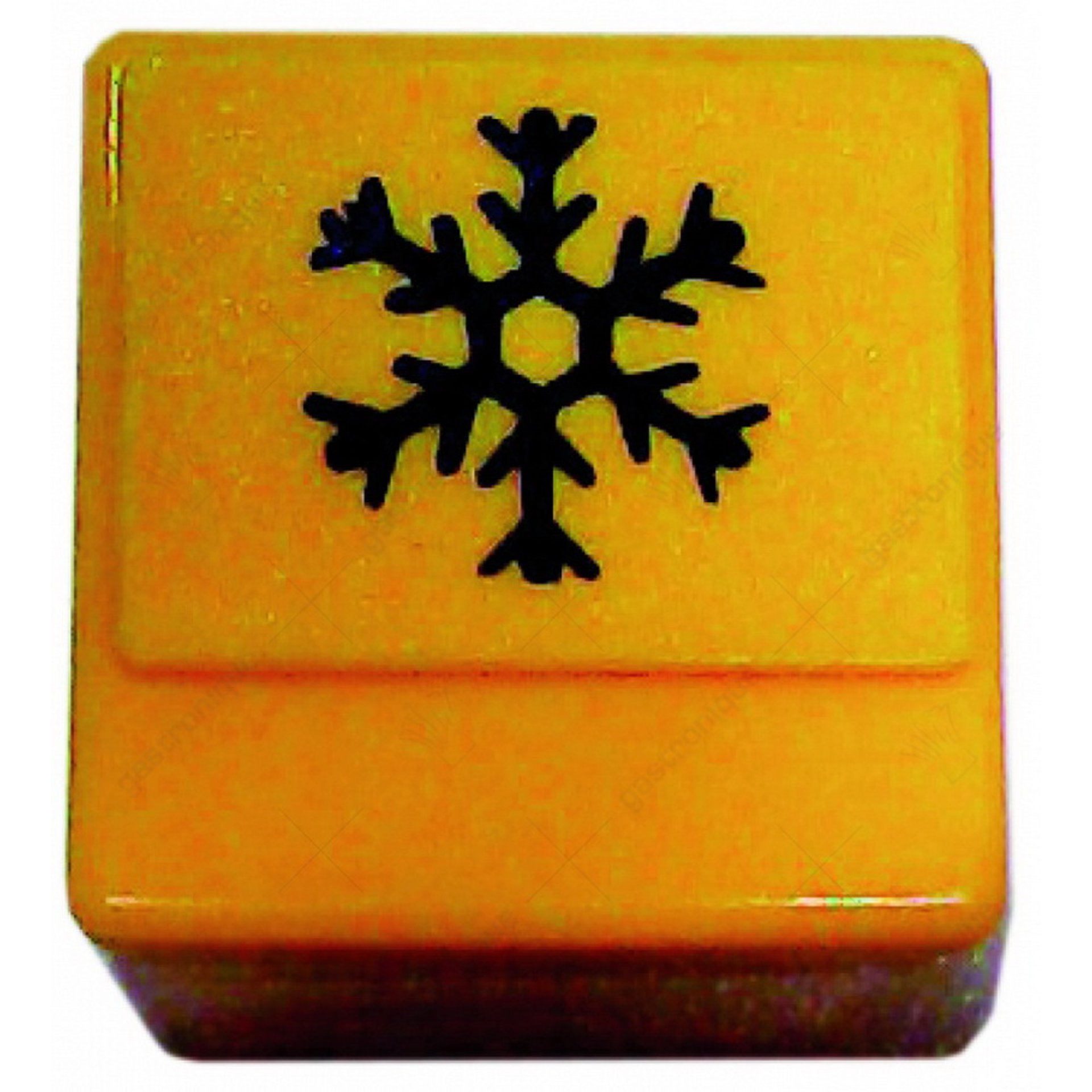 gele knop de naspoel koud 23x23 mm - afbeelding 1