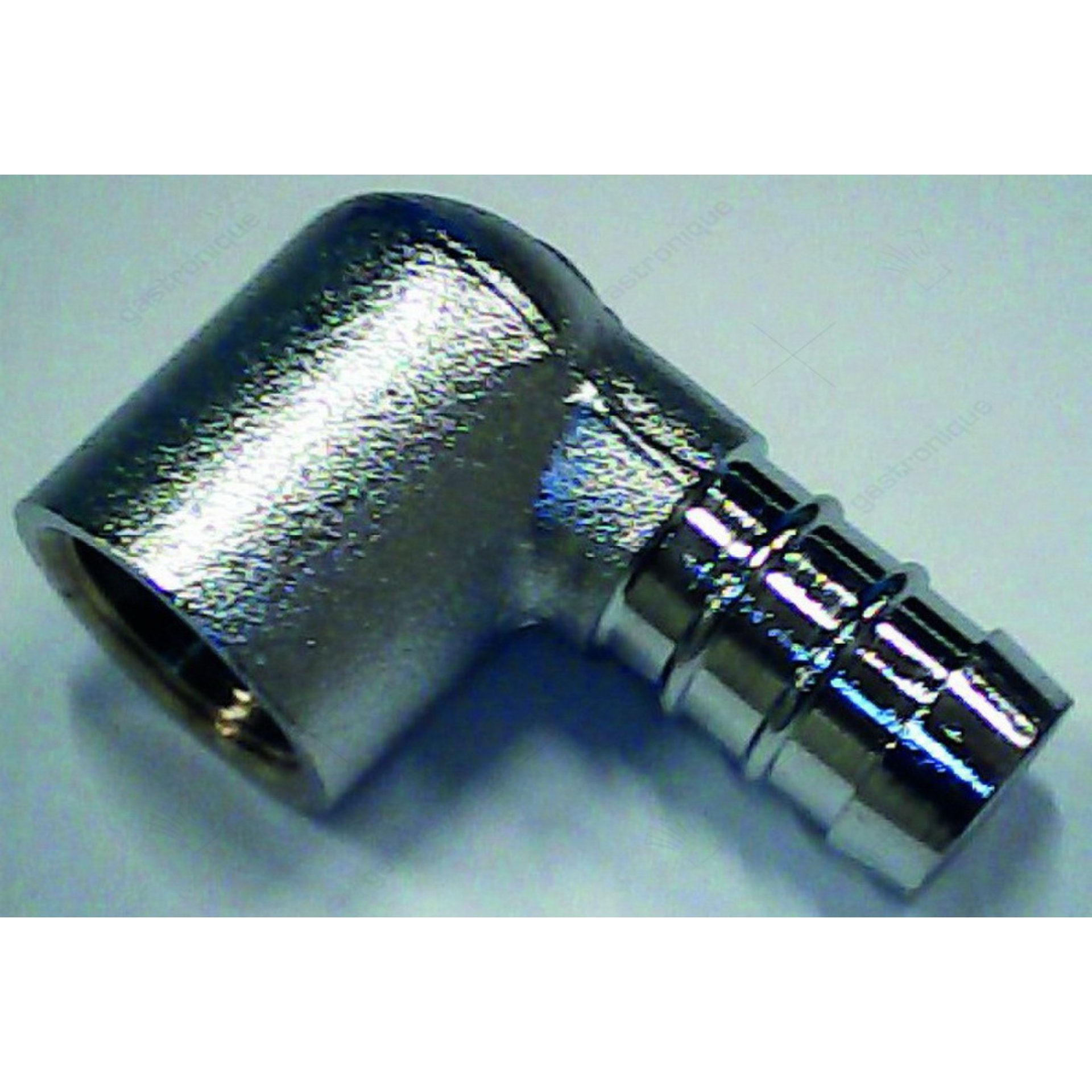 hose end fit. nickel plated elbow 3/8"f - afbeelding 1