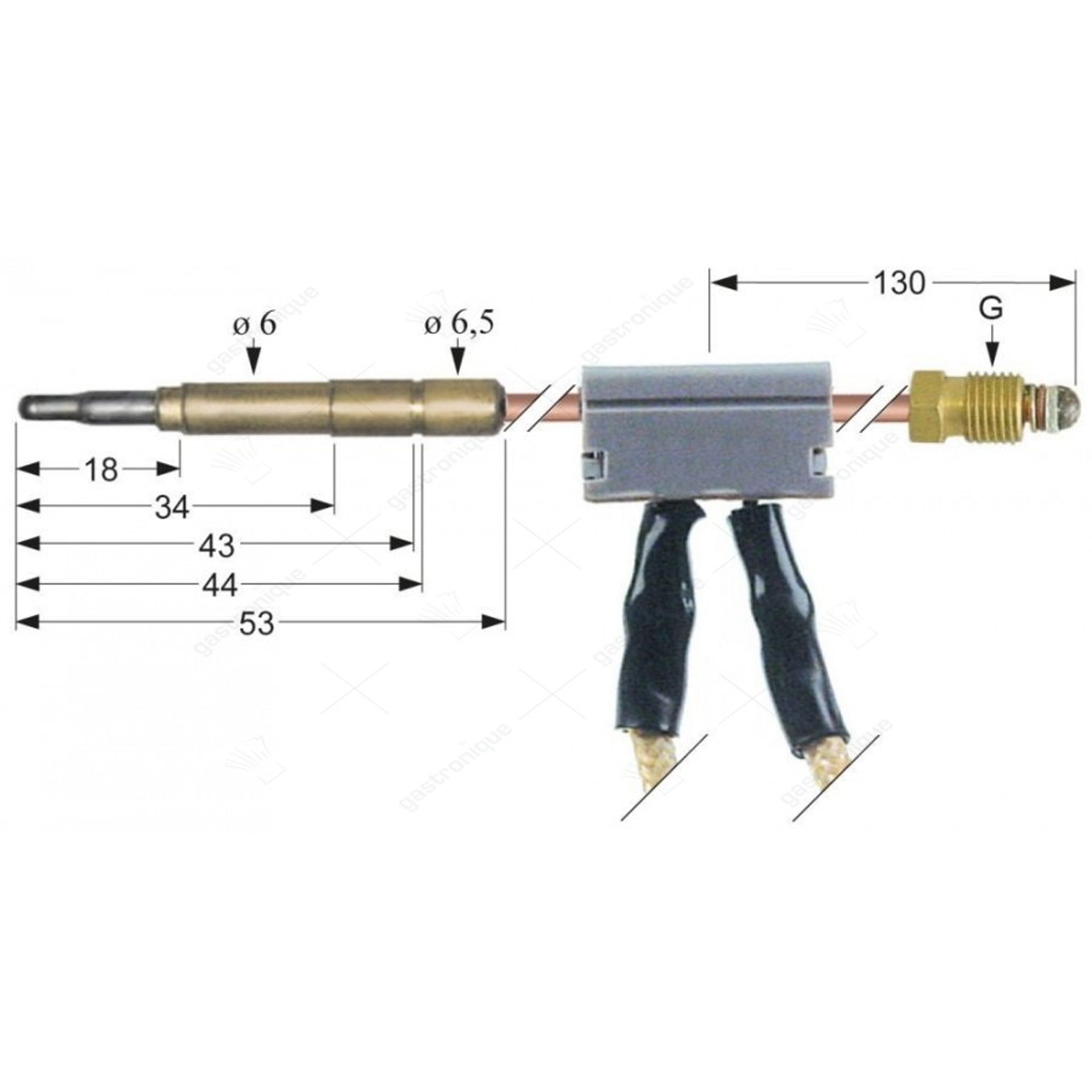 THERMOCOUPLE DE COUPURE M9x1 60 cm - image 1