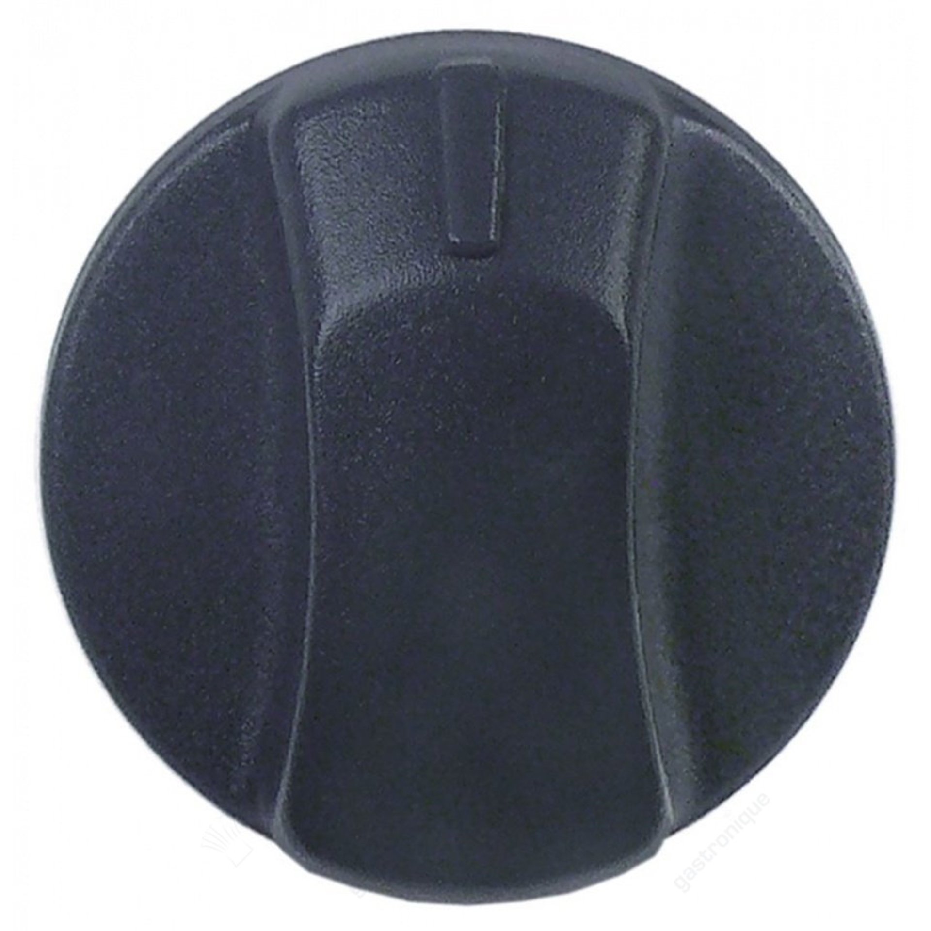 Knopf-Schalter Nullstreifen ø 39mm Achse ø 6x4,6mm Fase unten schwarz - Bild 1