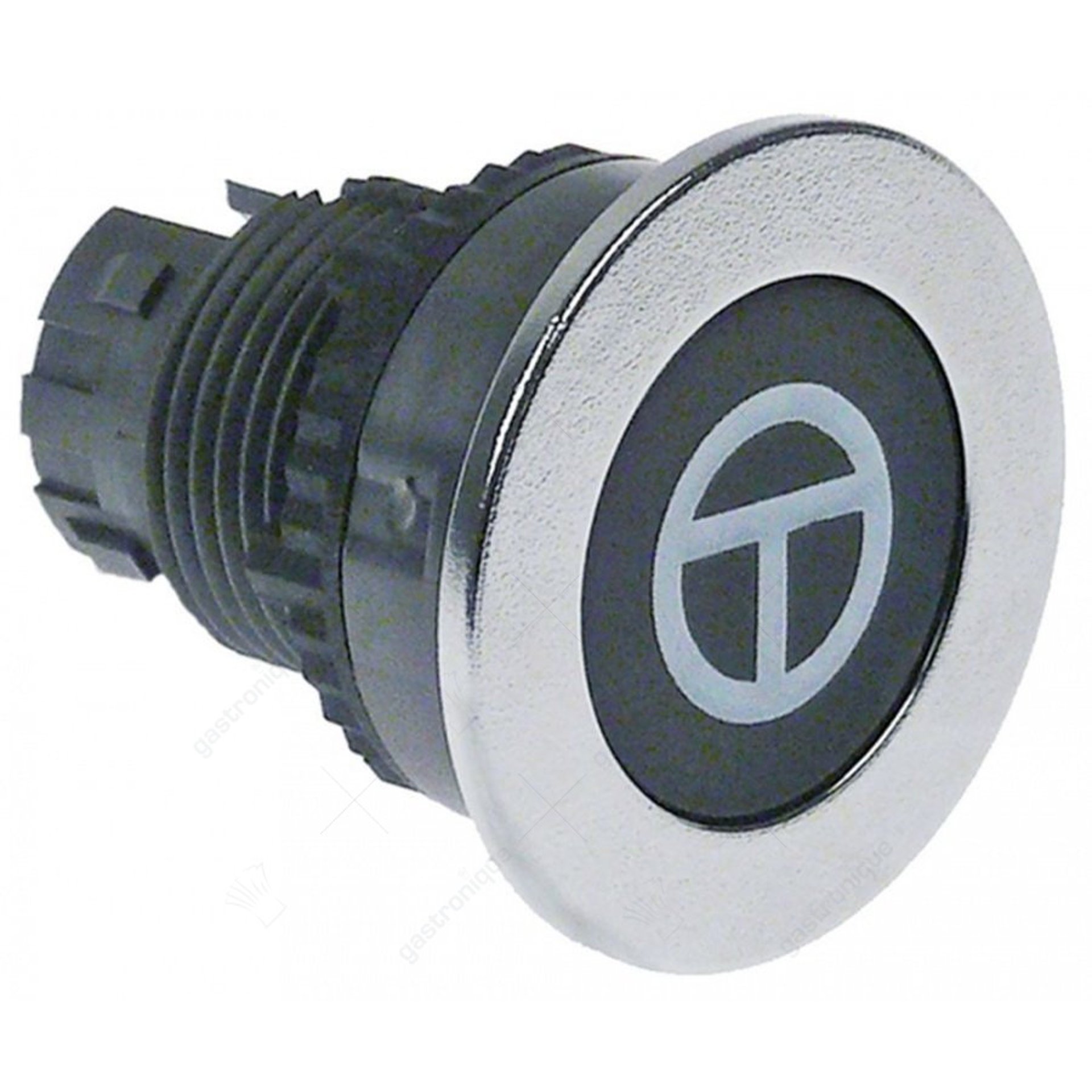 bouton-poussoir taille d'encastrement ø22mm noir - image 1