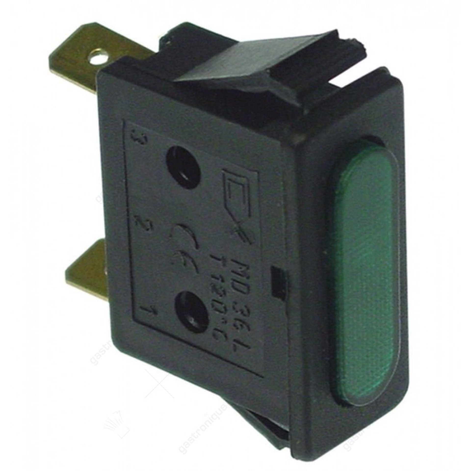 signaallamp inbouwmaat 30x11mm 230V groen - afbeelding 1