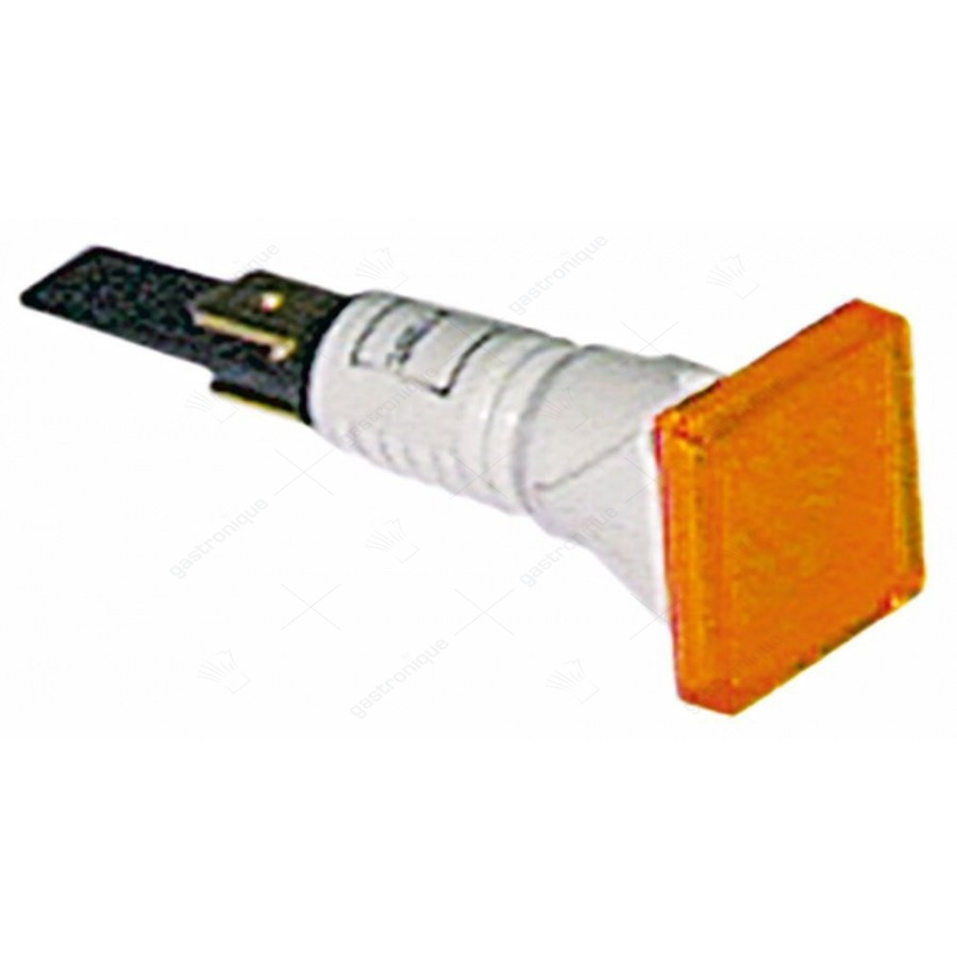 lampe de signal ø 14mm jaune 400V connexion fiche plate 6,3mm - image 1