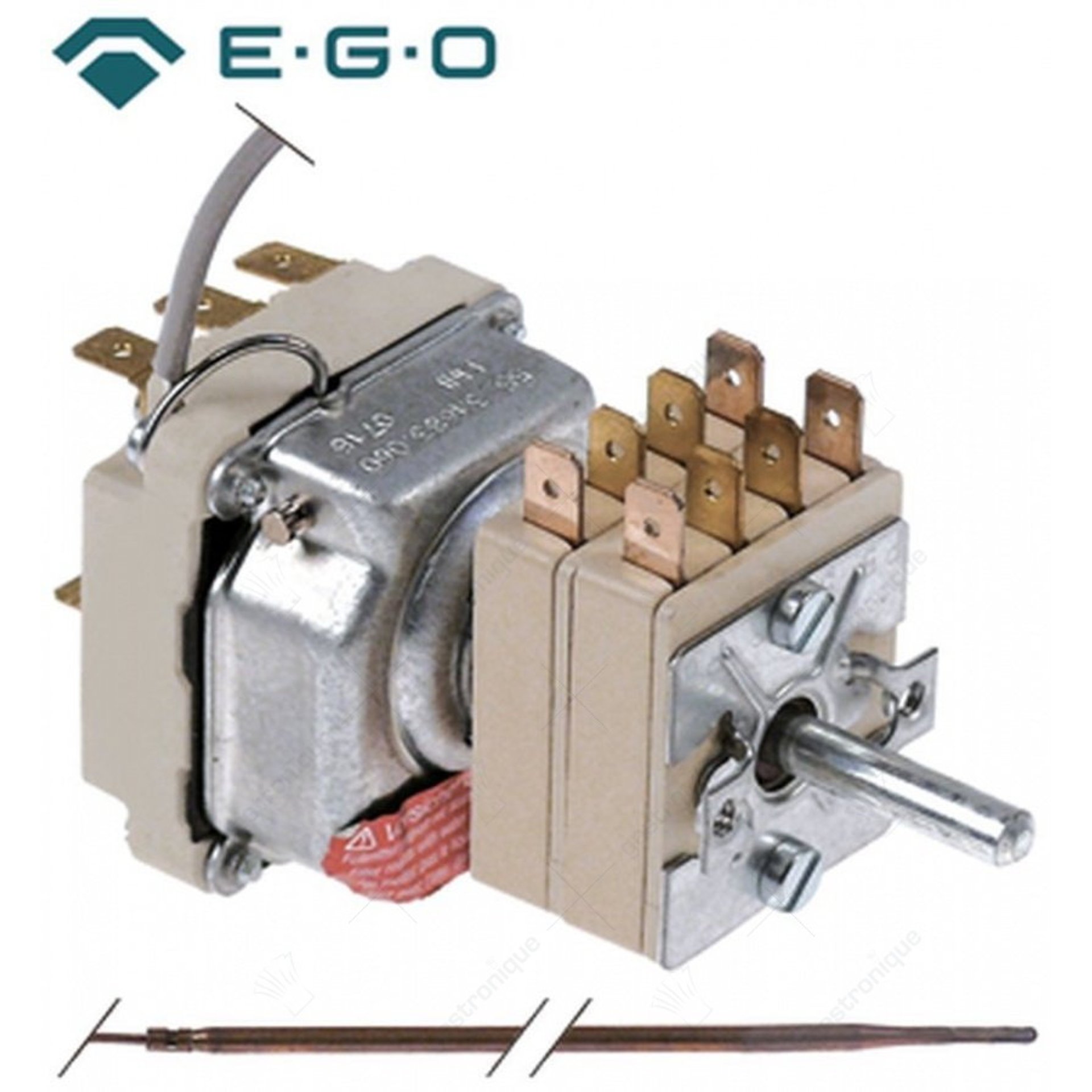 thermostaat t.max. 550°C instelbereik 85-500/85-550°C 3-polig 2NO/1NO 16A - afbeelding 1