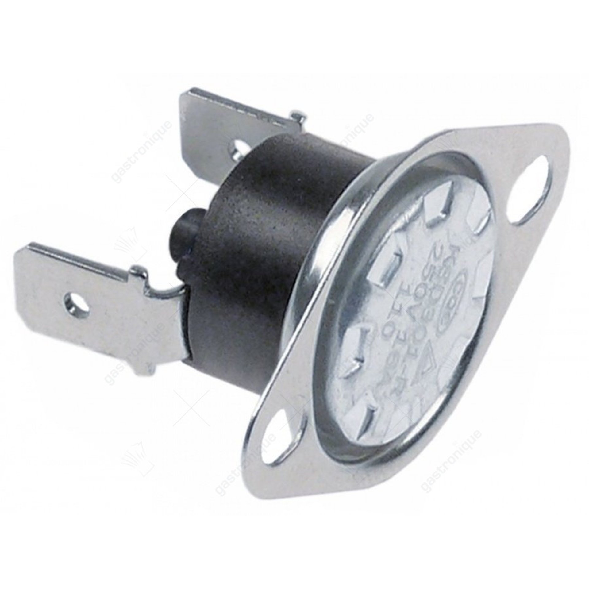 maximalclixon LA 24mm Abschalttemperatur 110°C 1NC einpolig 16A Anschluss F6,3 2-Loch-Befestigung - Bild 1