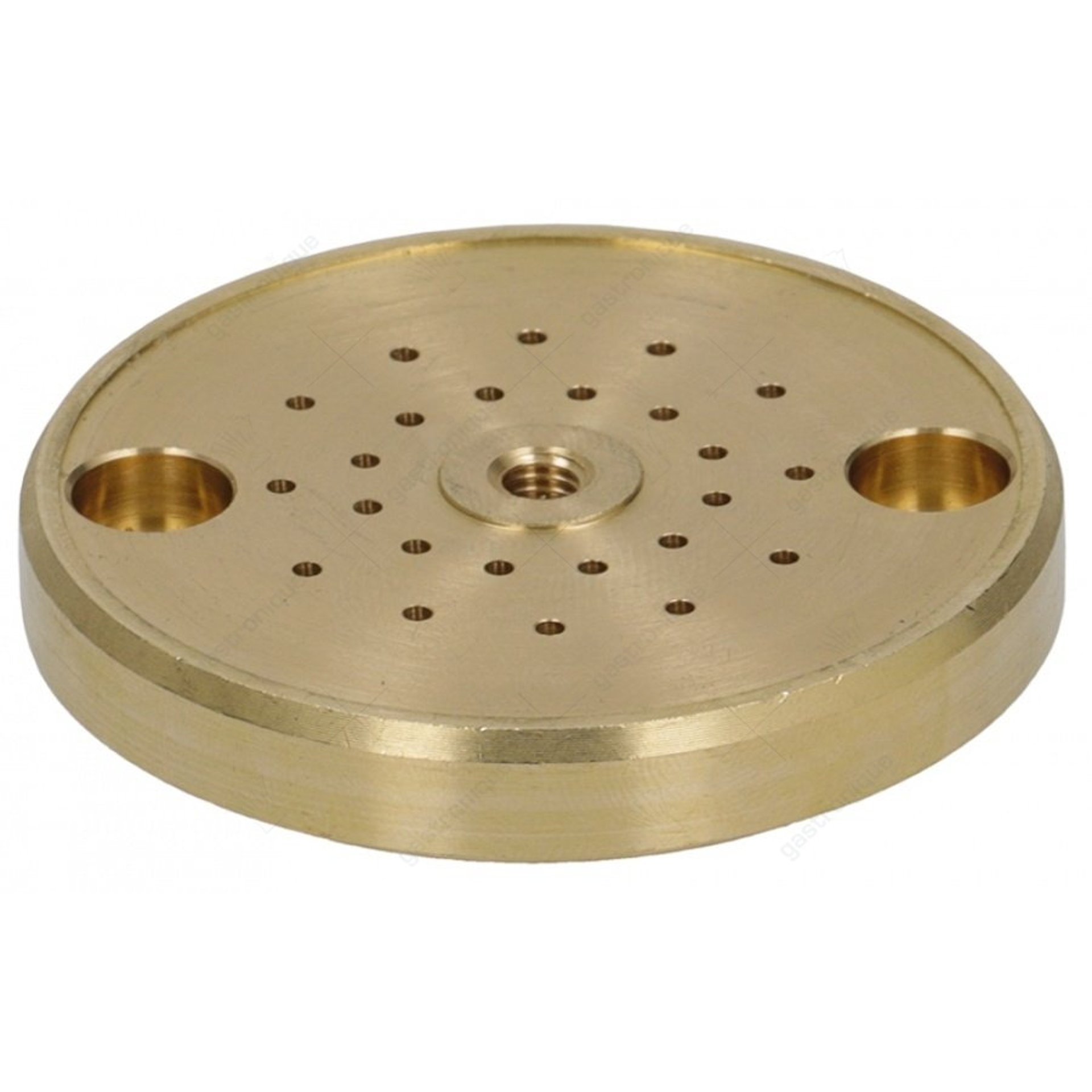 Waterverdeler ø 56,4mm H 9,2mm 6gaten gat ø 1,5mm draad M5 bevestiging ø 5,3mm boring ø 8,75mm koper - afbeelding 1