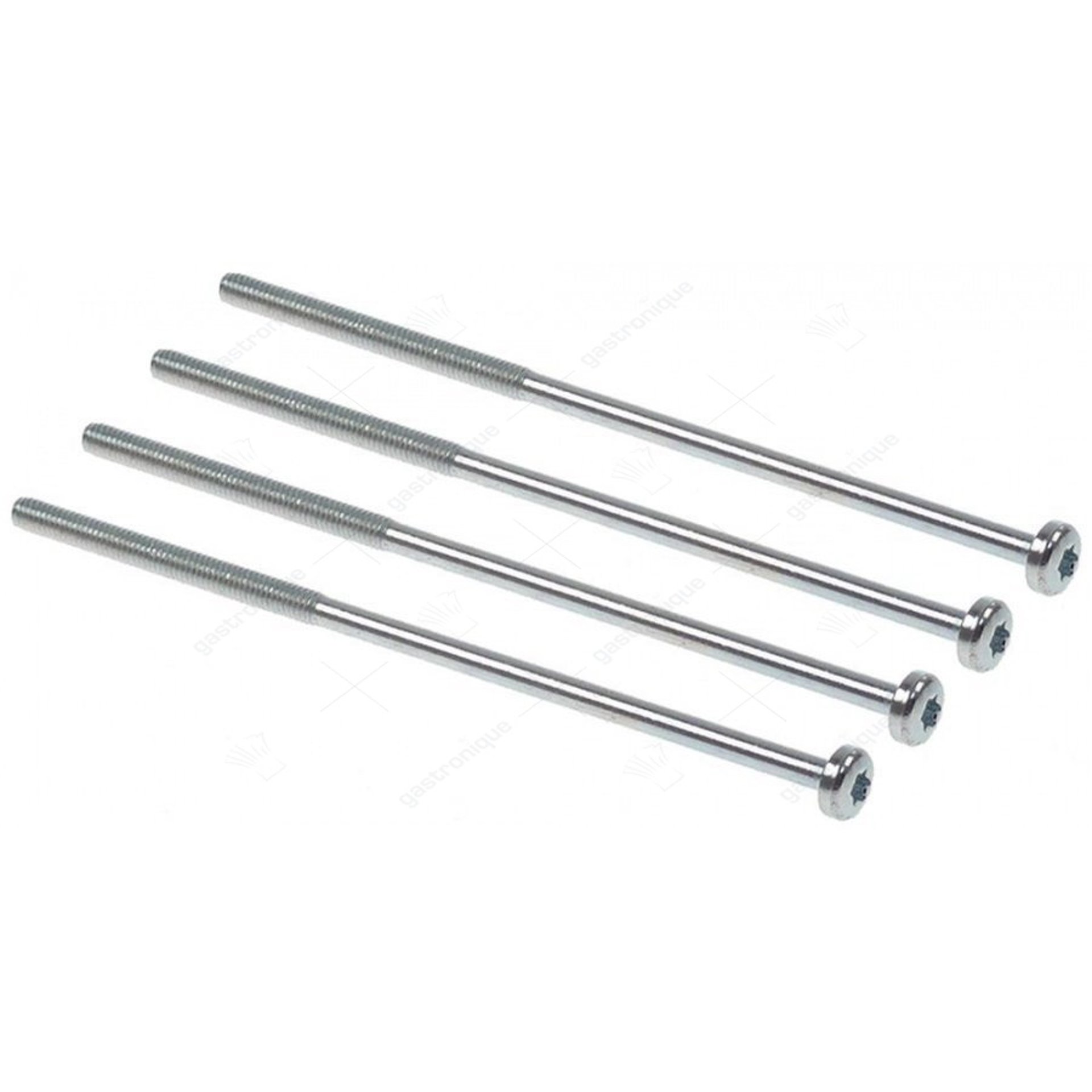 schroef draad M4 L 107mm draad L 40mm kop ø 8mm vpe 4stuk voor staafmixer - afbeelding 1