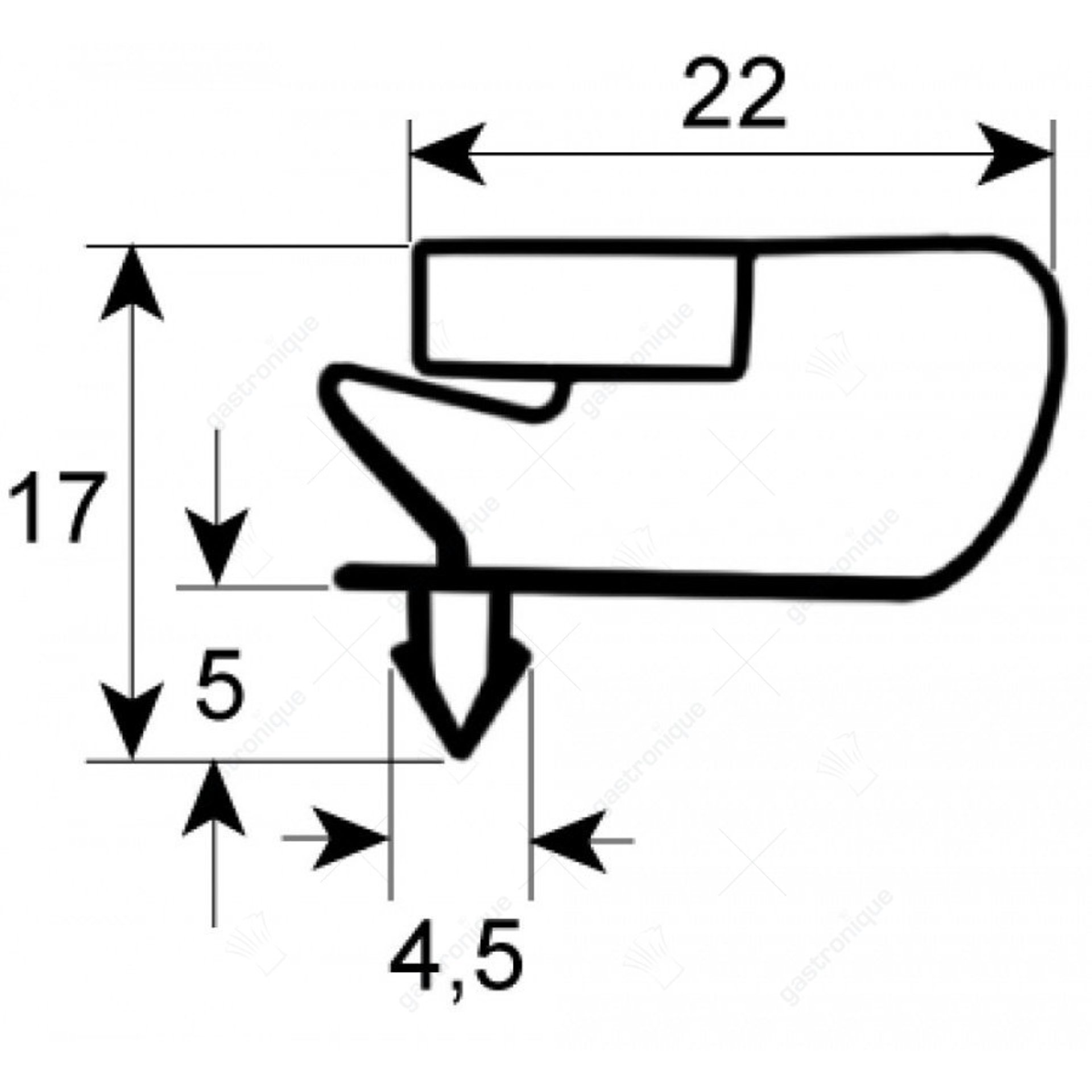 Joint de porte 650x408 mm - image 1