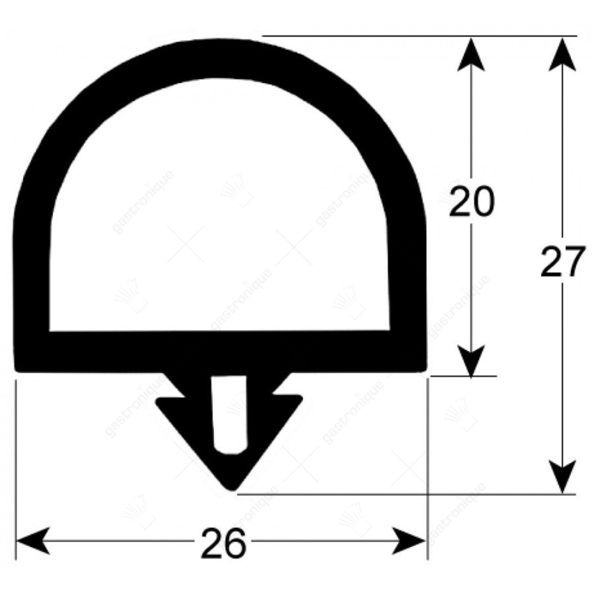 JOINT DE PORTE POUR CHAMBRE FROIDE - 20 m - image 1