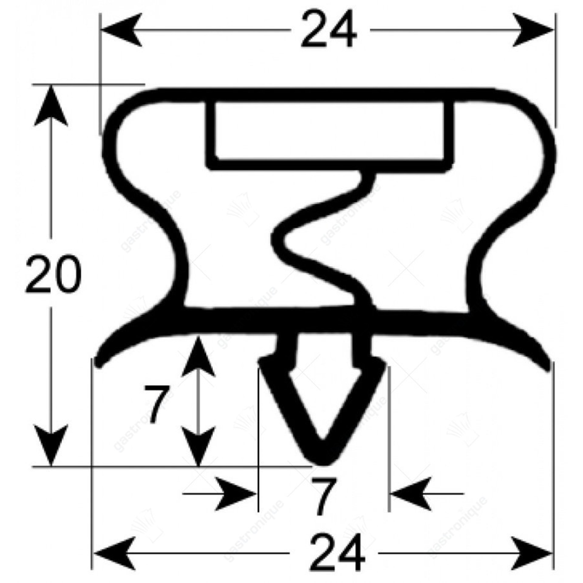 DEURRUBBER 645x435 mm - afbeelding 1