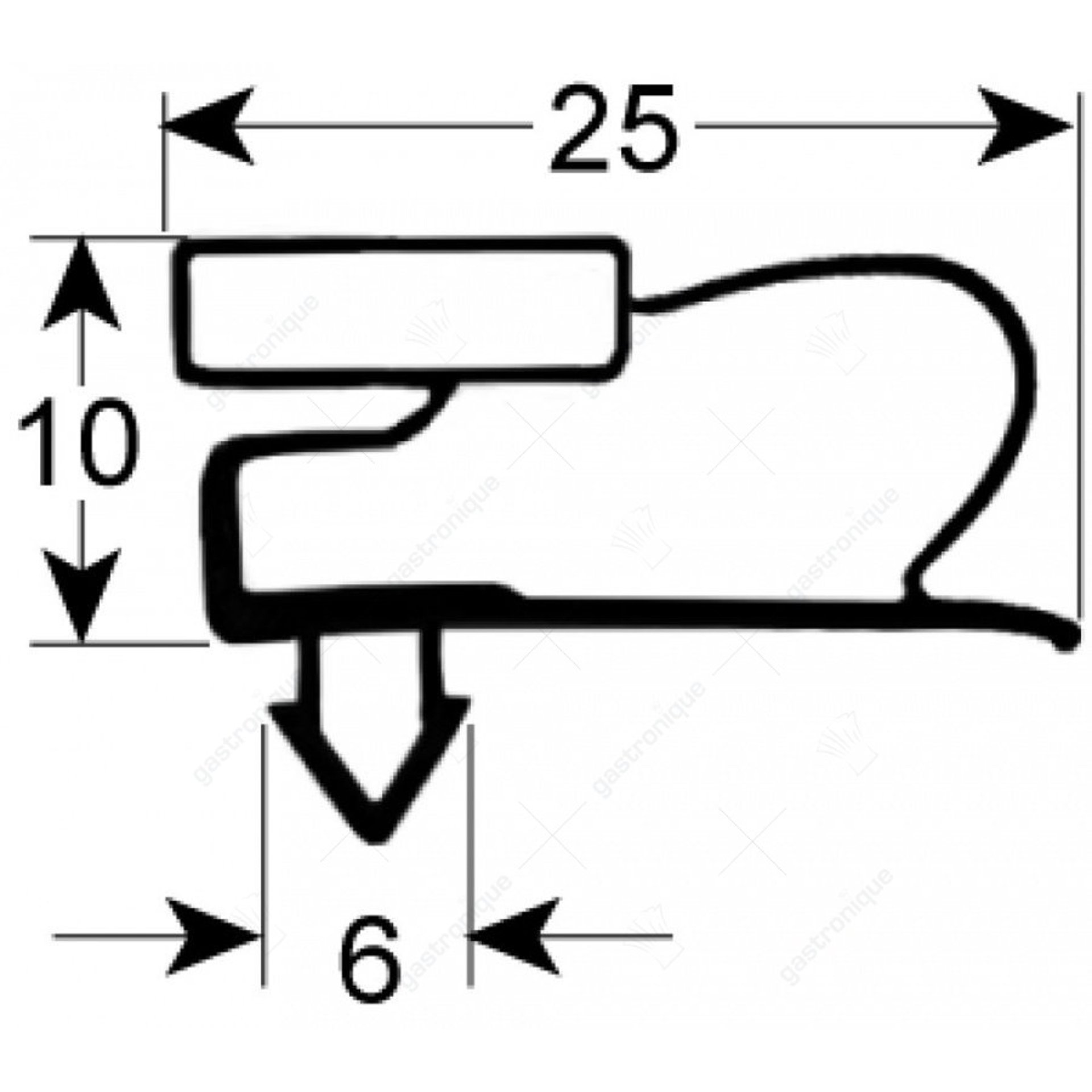 joint de porte 1525 x 720 mm - image 1