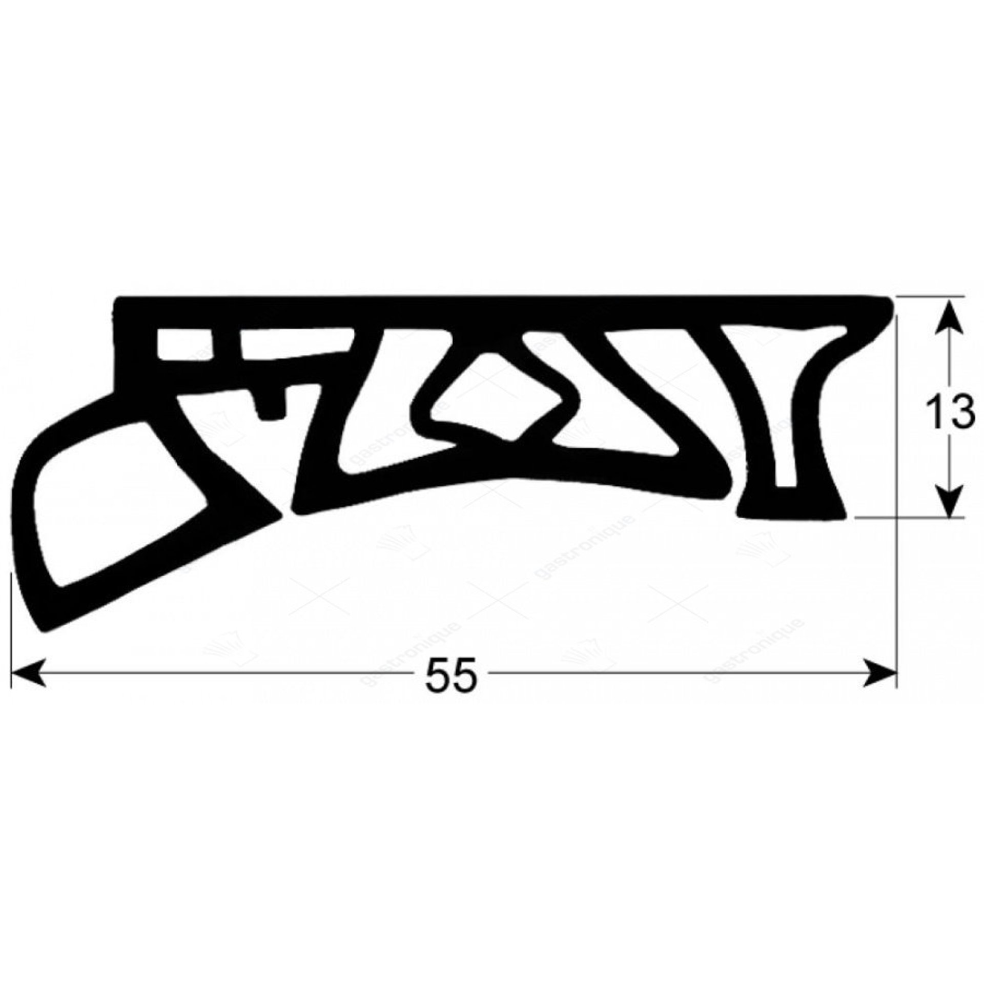 rekkenwagendichting profiel 4095 L 780mm - afbeelding 1