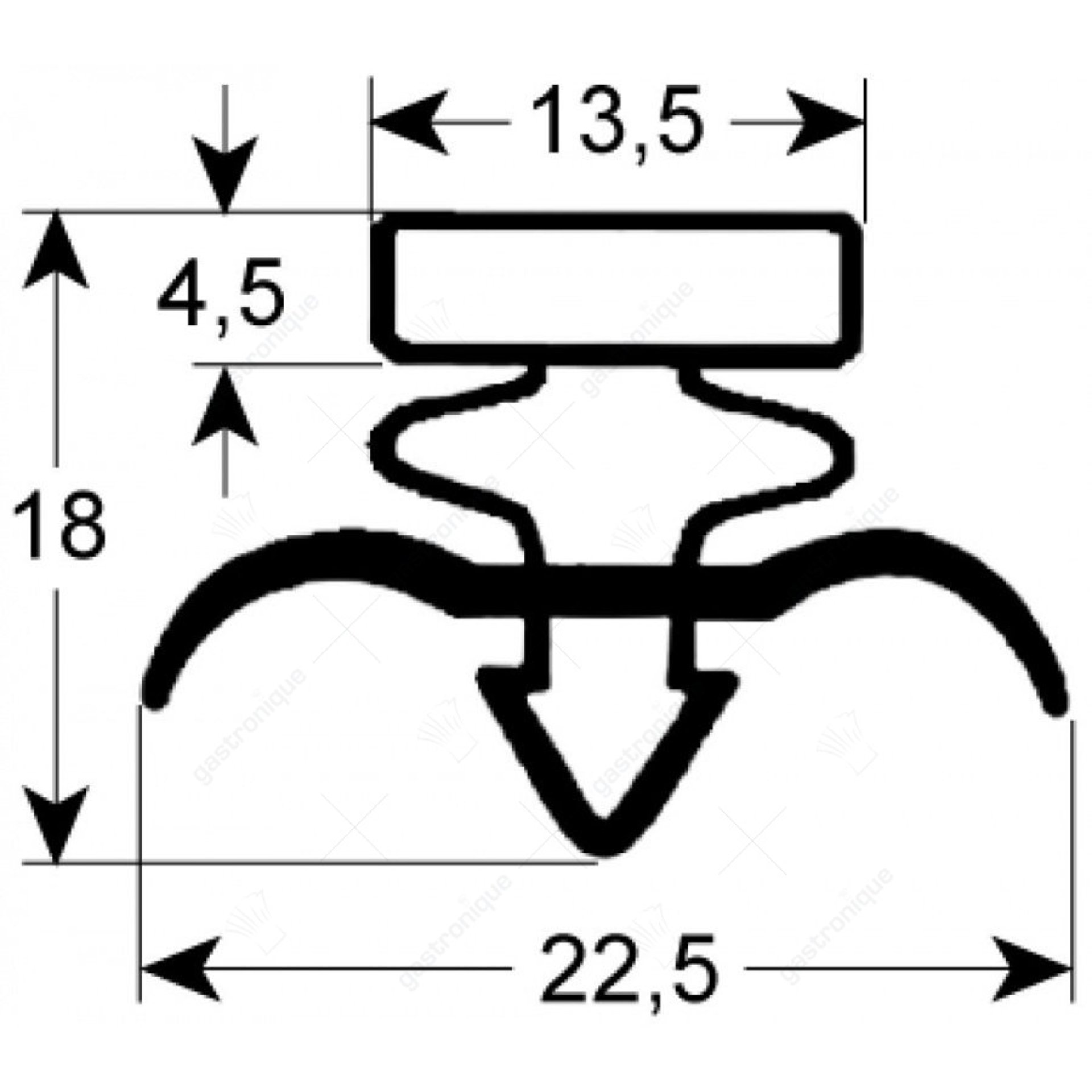 Joint de porte 1023 - 2000 mm - image 1