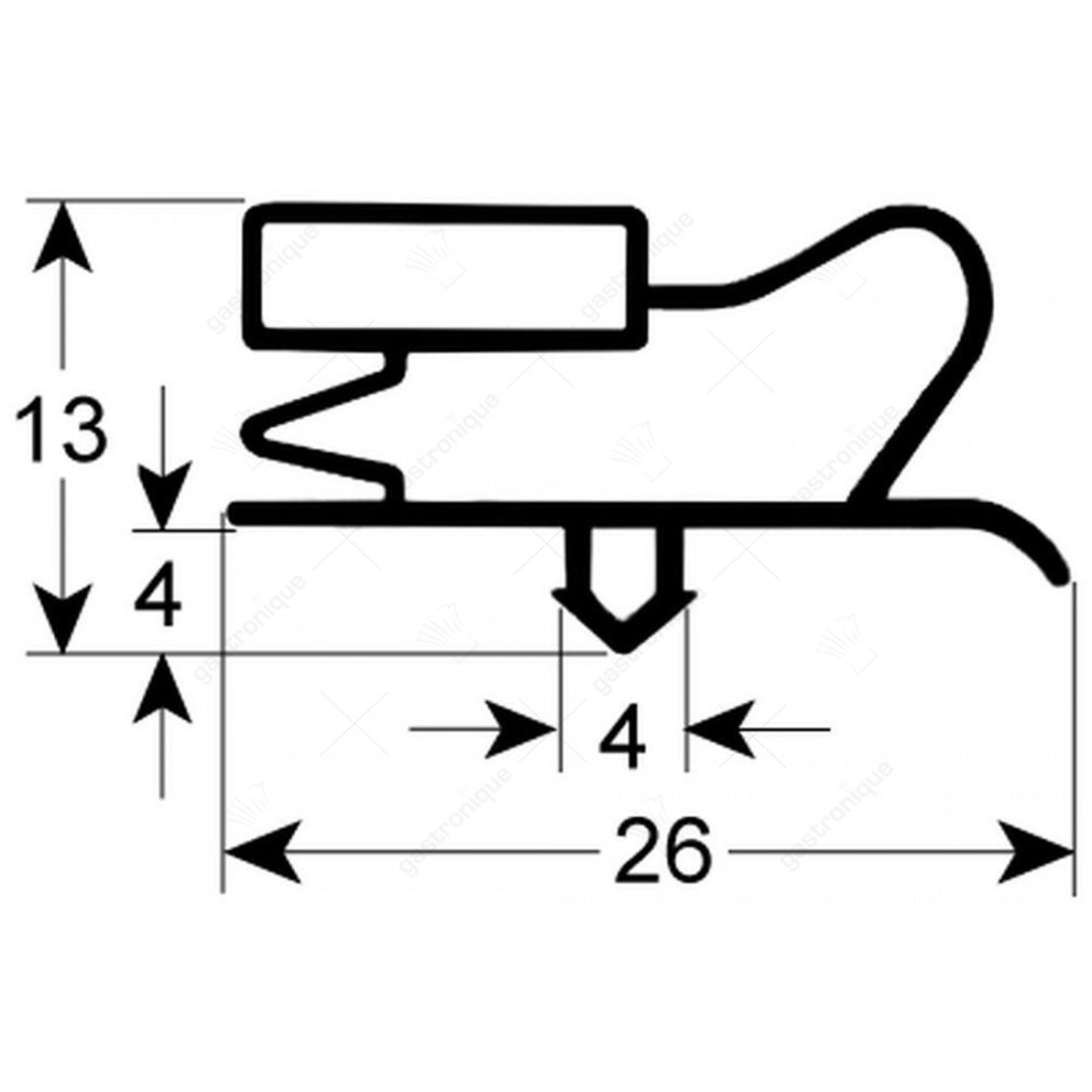 Door Rubber 1013 - 2000 mm - image 1