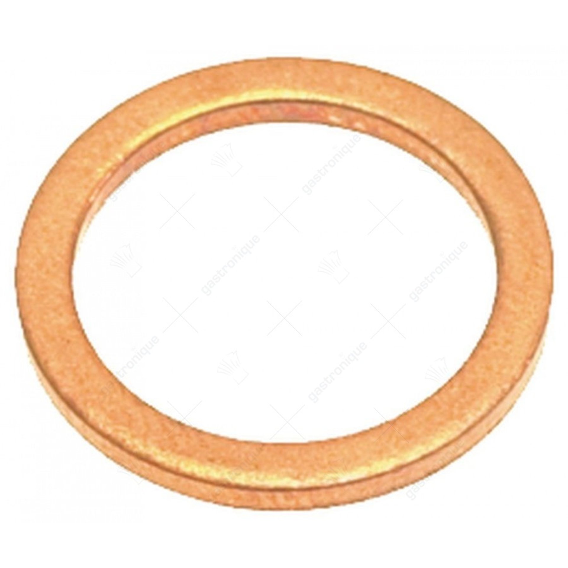 platte pakking in koper ø 19x13,5x1,5 mm - afbeelding 1