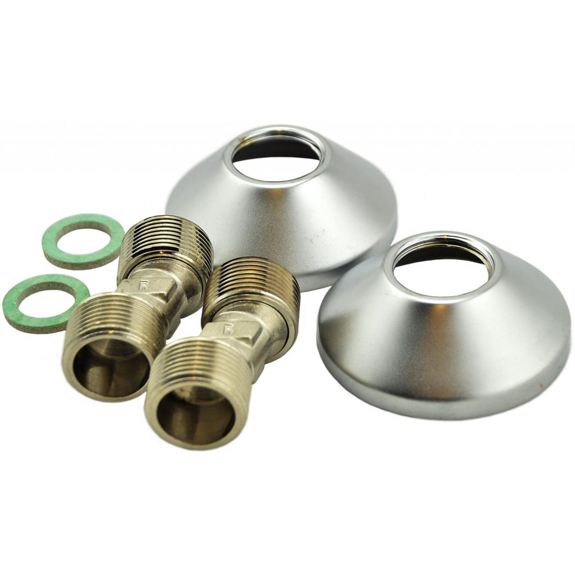 S-koppeling 3/4"x3/4" met wandrozet - afbeelding 2