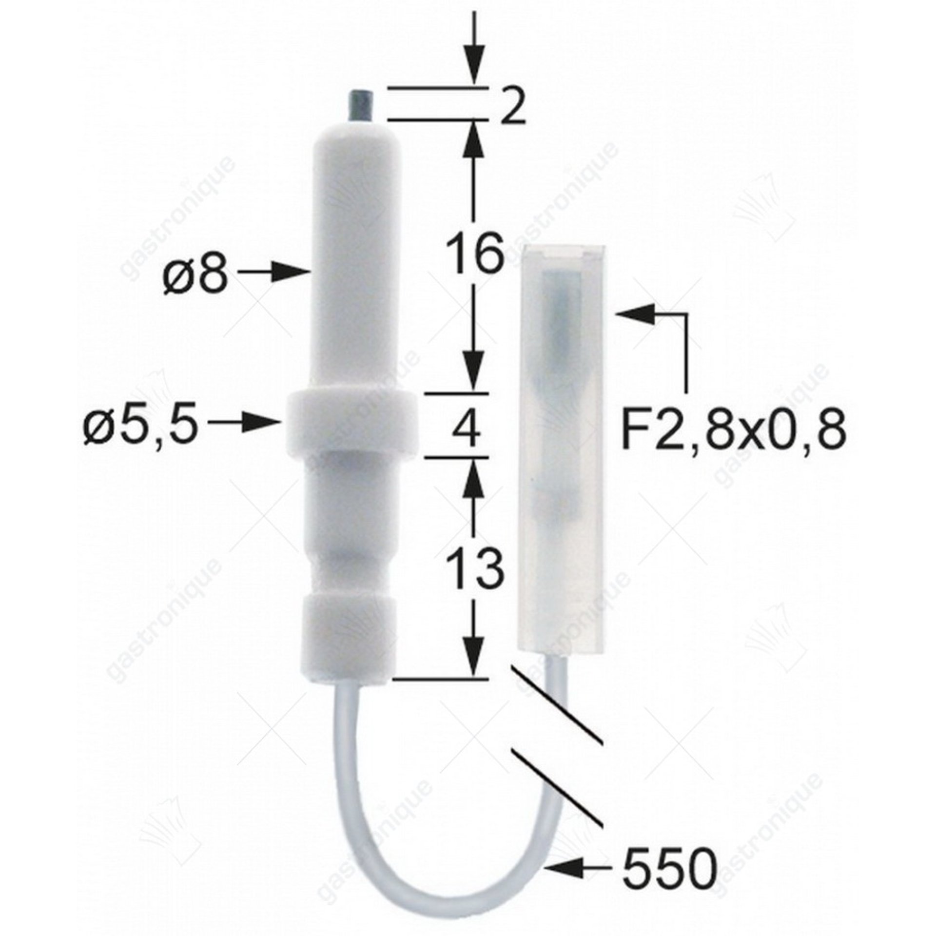 bougie ontstekingskabels rond ø 5x35 mm - afbeelding 1