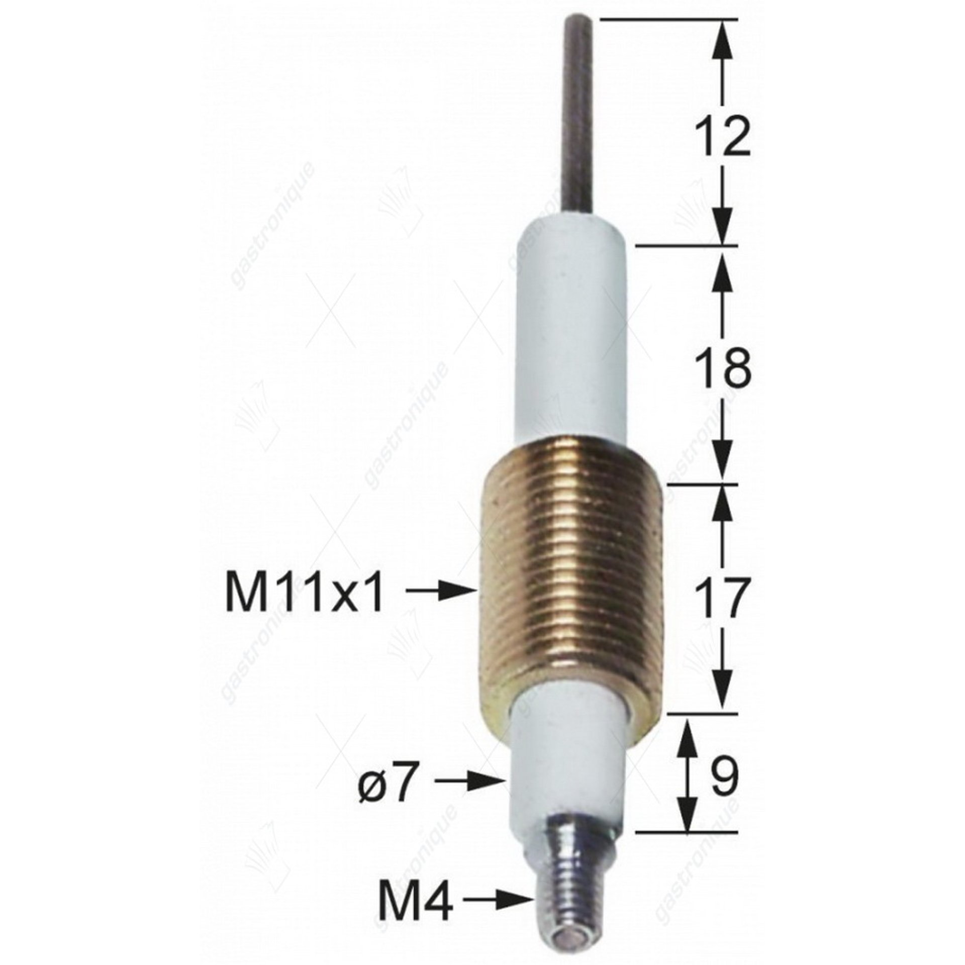 Zündkerze mit Zündkabeln ø 7x44 mm - Bild 1