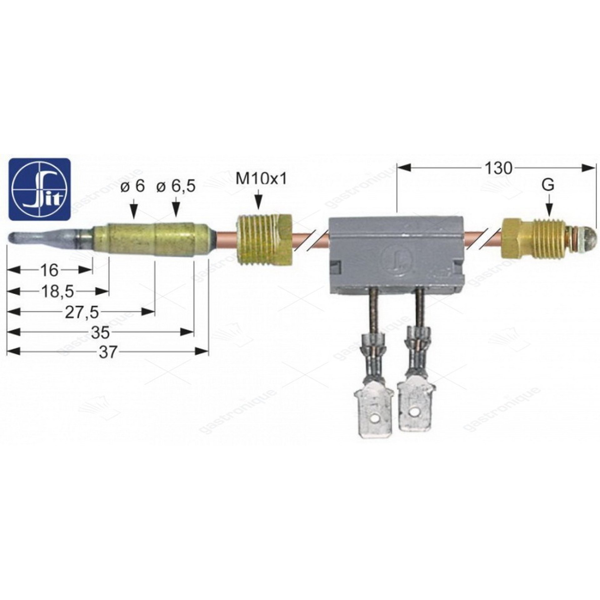Thermoelement sit m9x1 60 cm coup. m10x1 - Bild 1