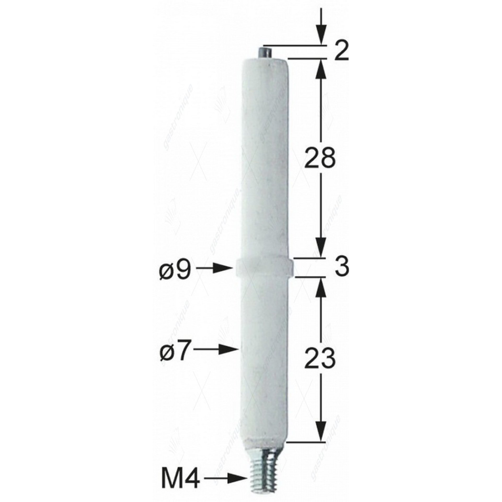 round ignition plug ø 7x54 mm - afbeelding 1