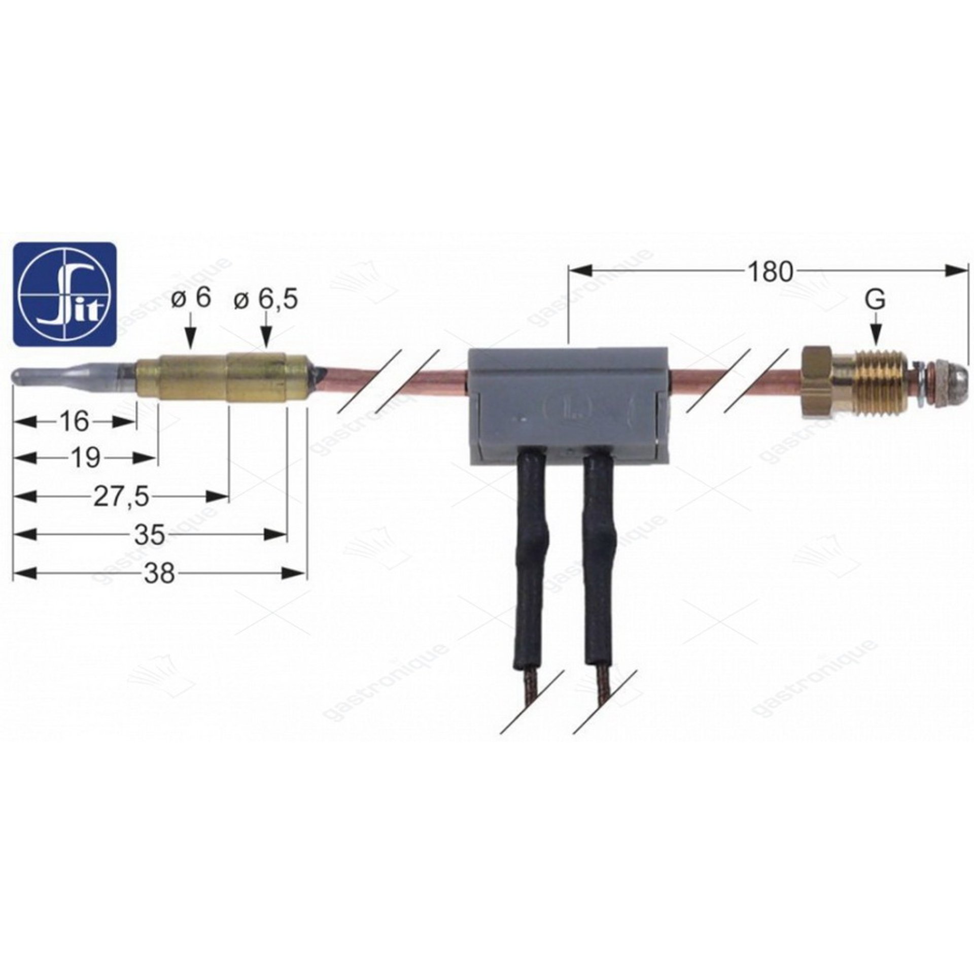 thermocouple à coupure m9x1 60 cm - image 1