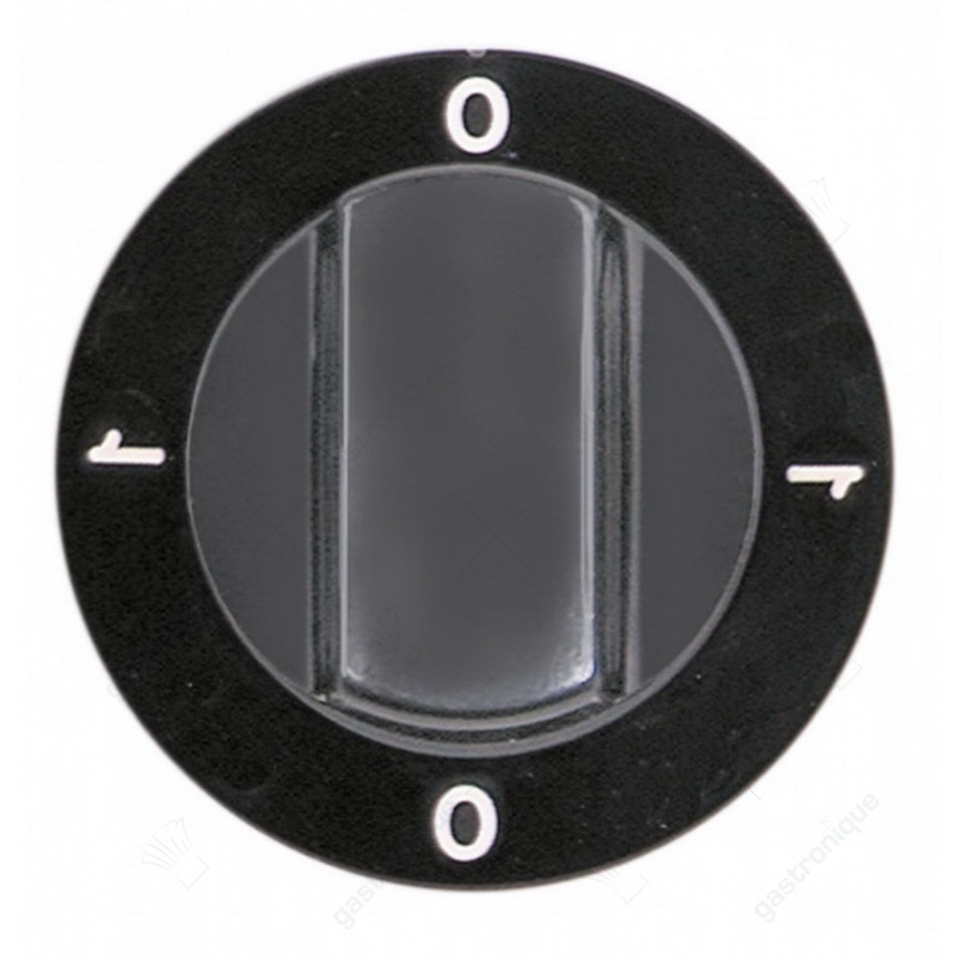 zwarte knop ø 60 mm 0-1-0-1 - afbeelding 1