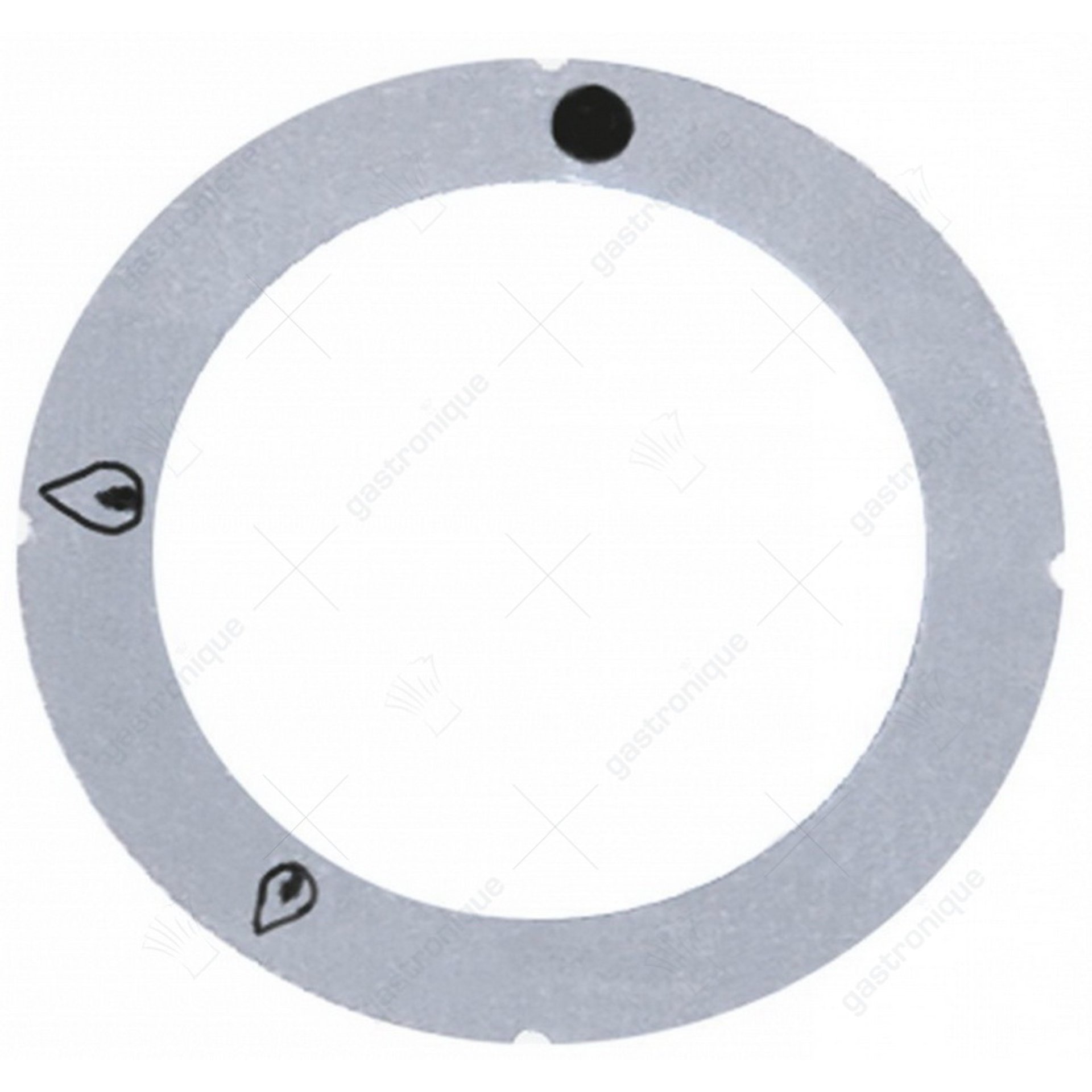 symbole bouton robinet à gaz sans flamme d'allumage argent - image 1