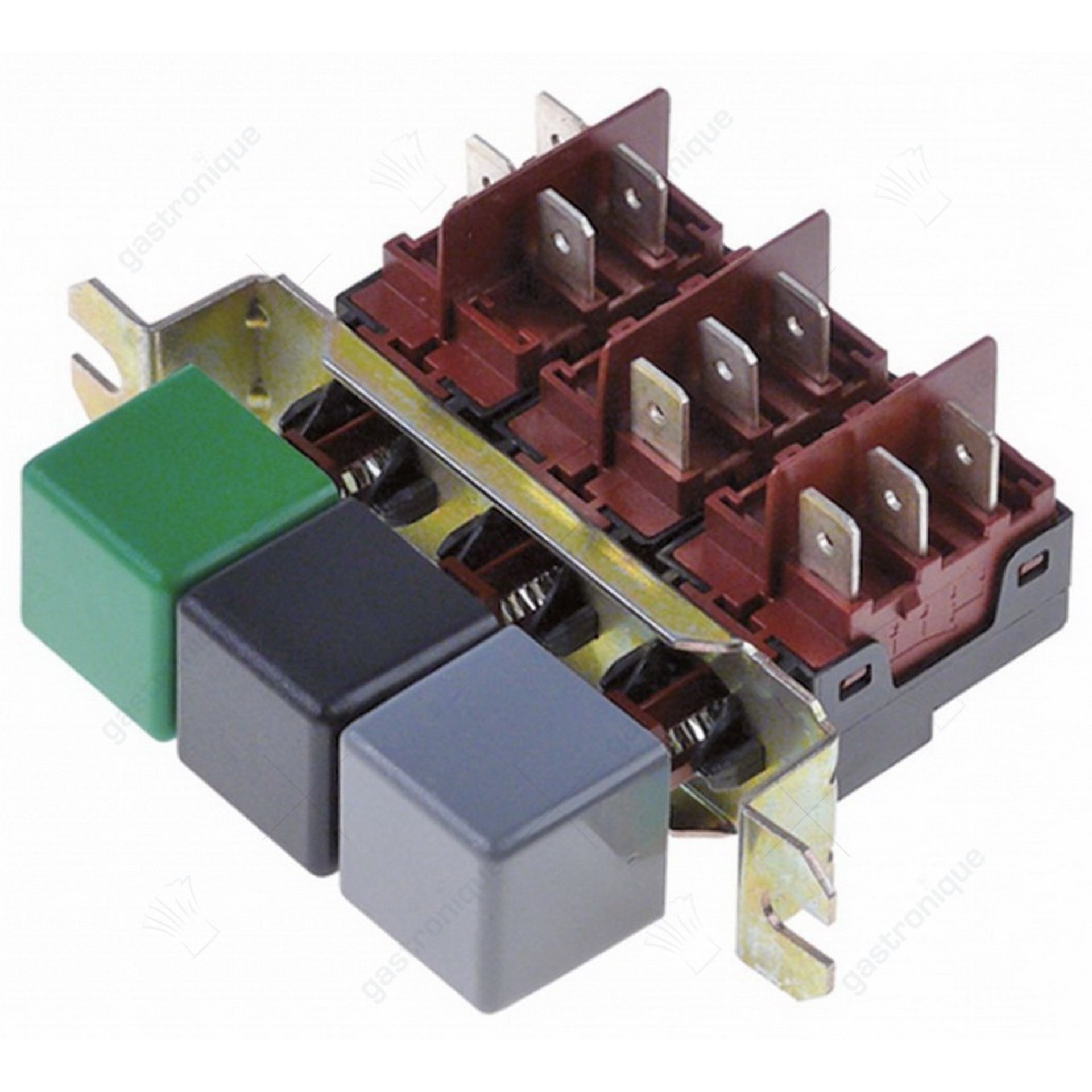interrupteur de pression panneau 3 boutons - image 1