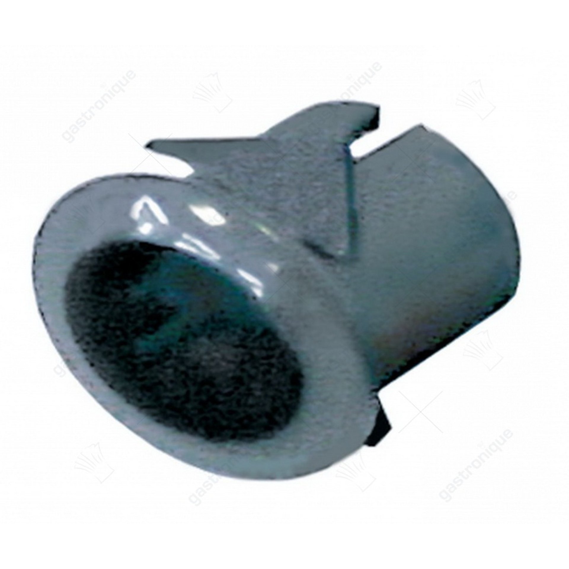 elementhouder inbouwmaat 20,6x16,4mm lichtgrijs gebogen voor drukknoppen 13x17mm - afbeelding 1