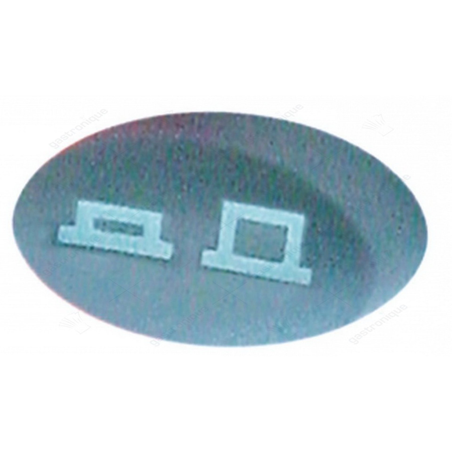 knop "2 tijden" 23x13 mm - afbeelding 1