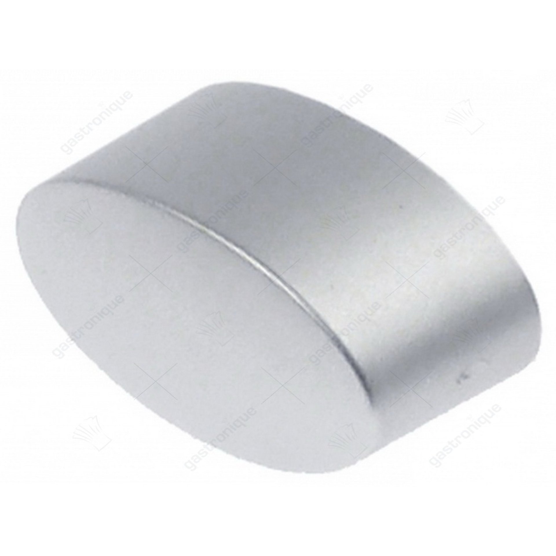 knop ovaal 21x11 mm zilver - afbeelding 1