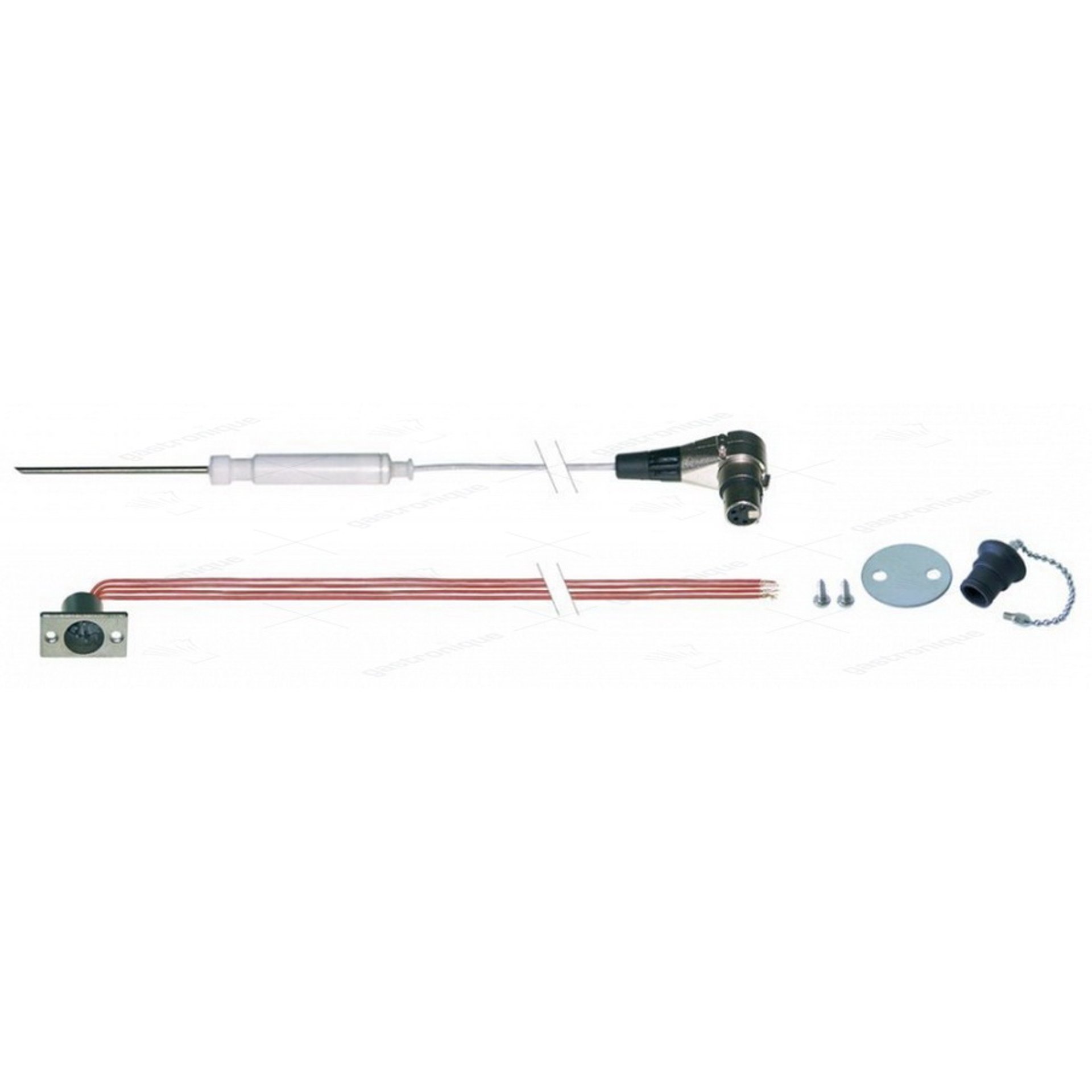 penetration probe set pt100+plug+cap - image 1