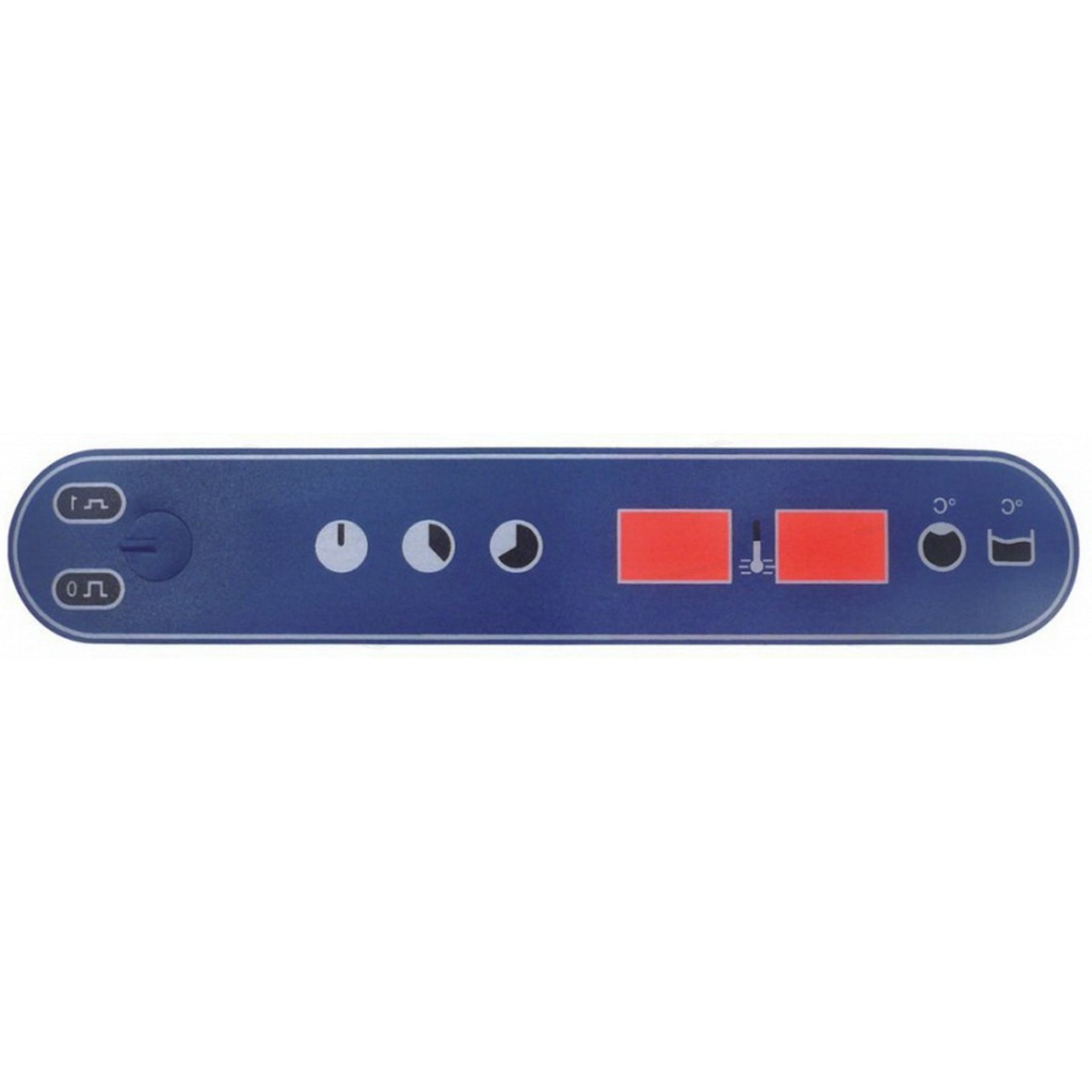 bedieningspaneel folie L 250mm H 46mm  - afbeelding 1