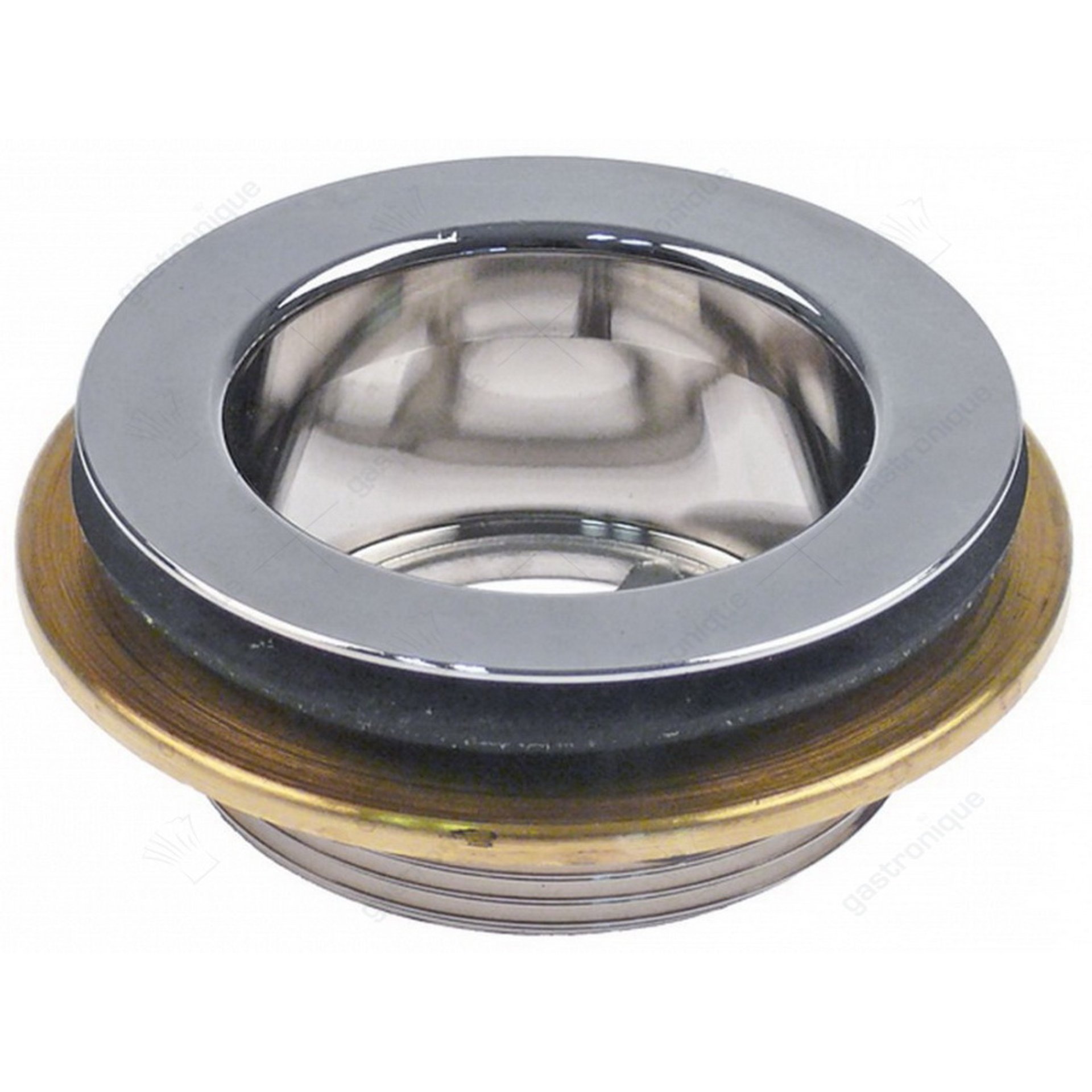 bouchon de drainage en cuivre chrome ø 1"1/2 - image 1