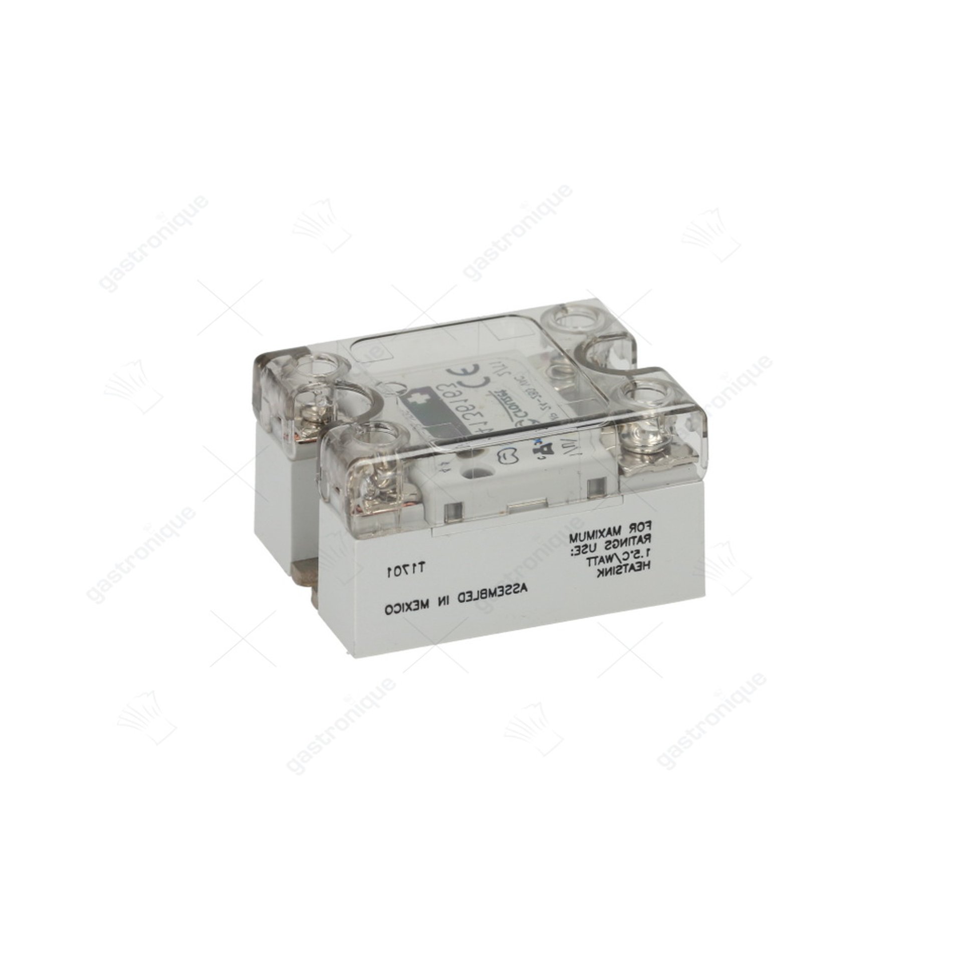 bloc de connexion relais à état solide CROUZET phase 1 25A 24-280V 3-32VDC L 58mm l 45mm connexion à vis - image 1