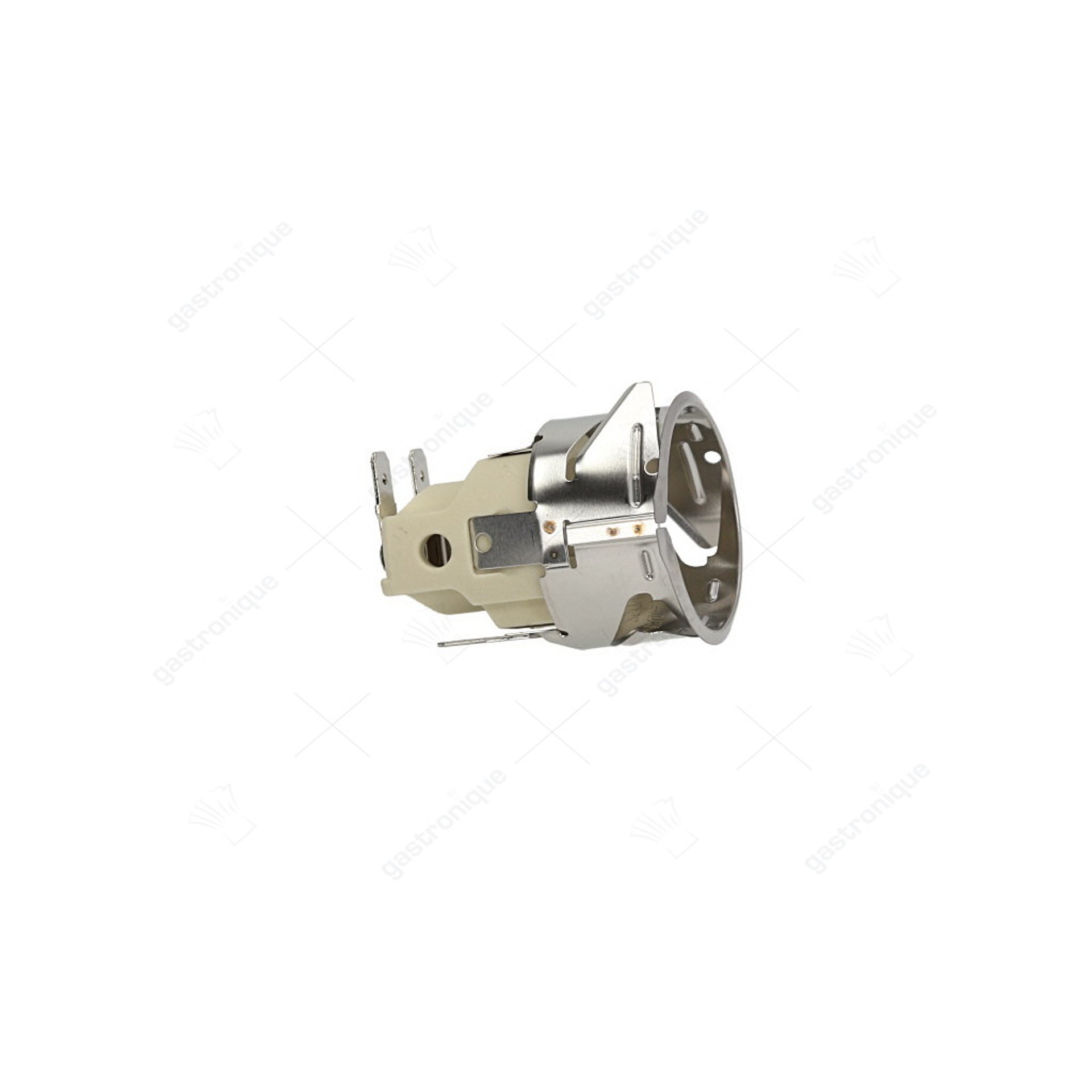 Lampfitting fitting E14 220-230V 15W inbouw ø 35,5mm aansluiting vlaksteker 6,3mm - afbeelding 1