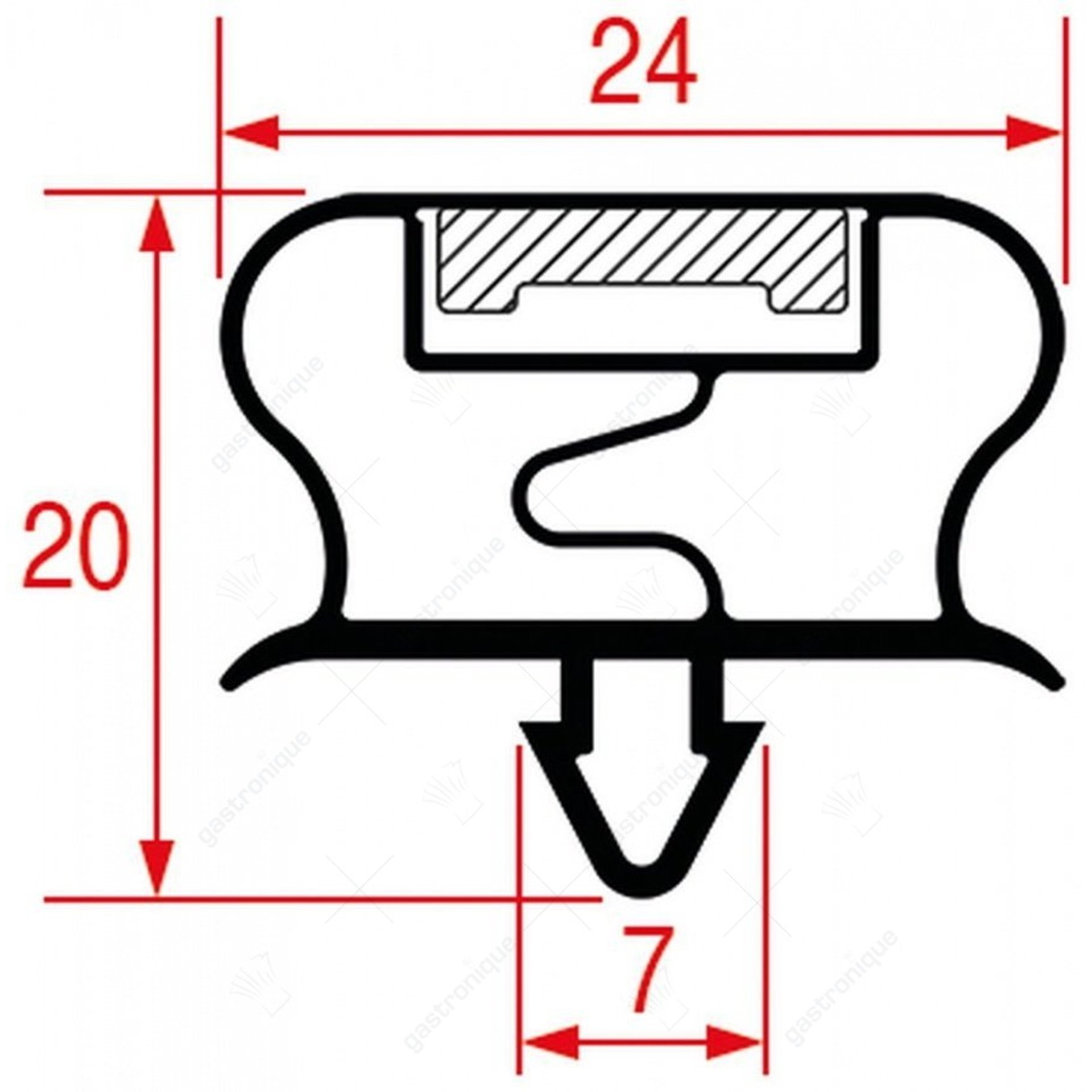 INDRUKPROFIEL 620X416 MM - afbeelding 1