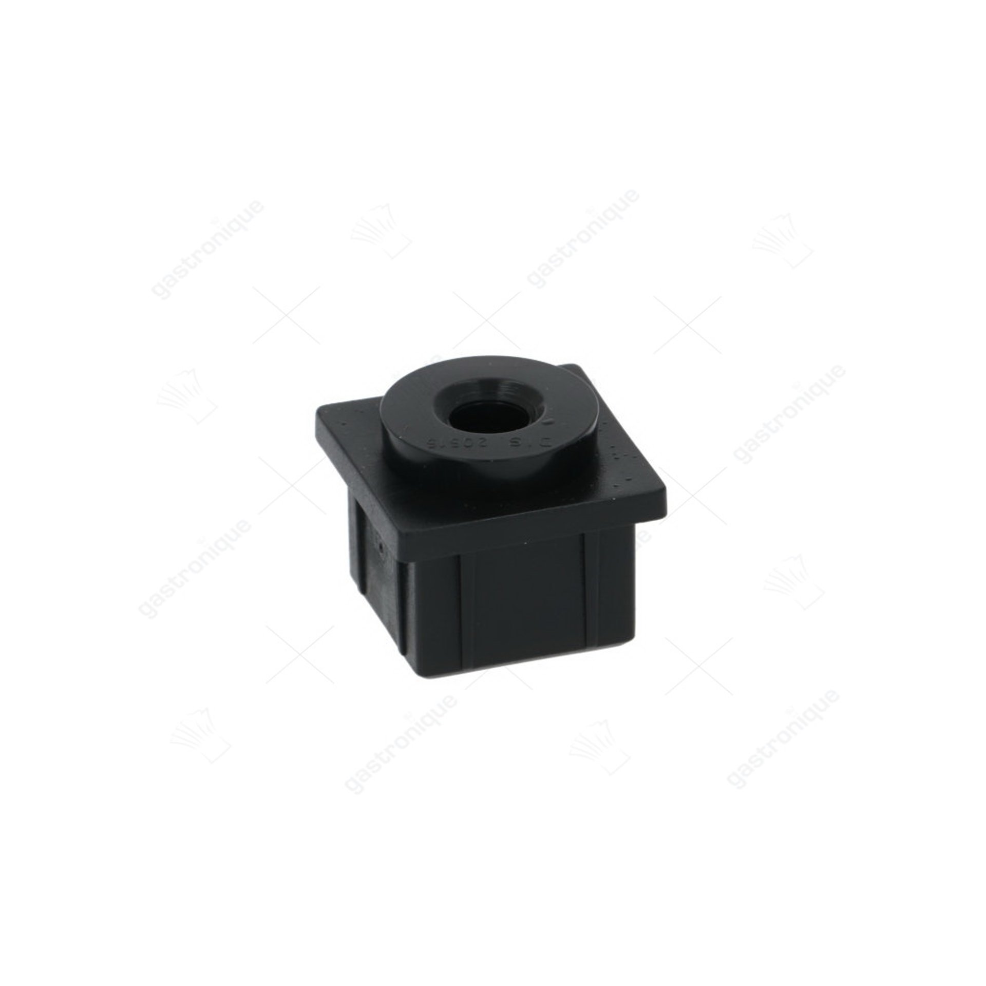 onderste steundeur 25x25 mm zwart - afbeelding 1